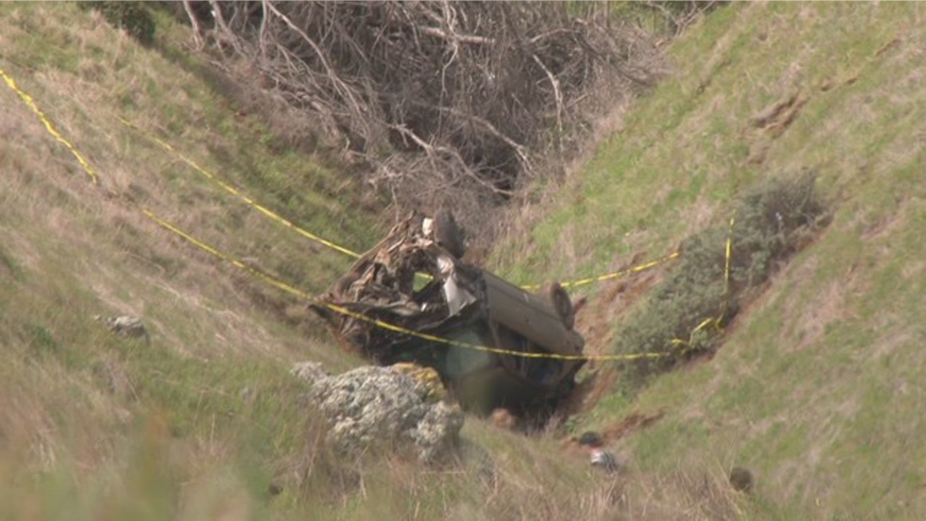 A male driver was killed Saturday when his vehicle plunged about 500 feet off a cliff at a state park in Marin County, California.