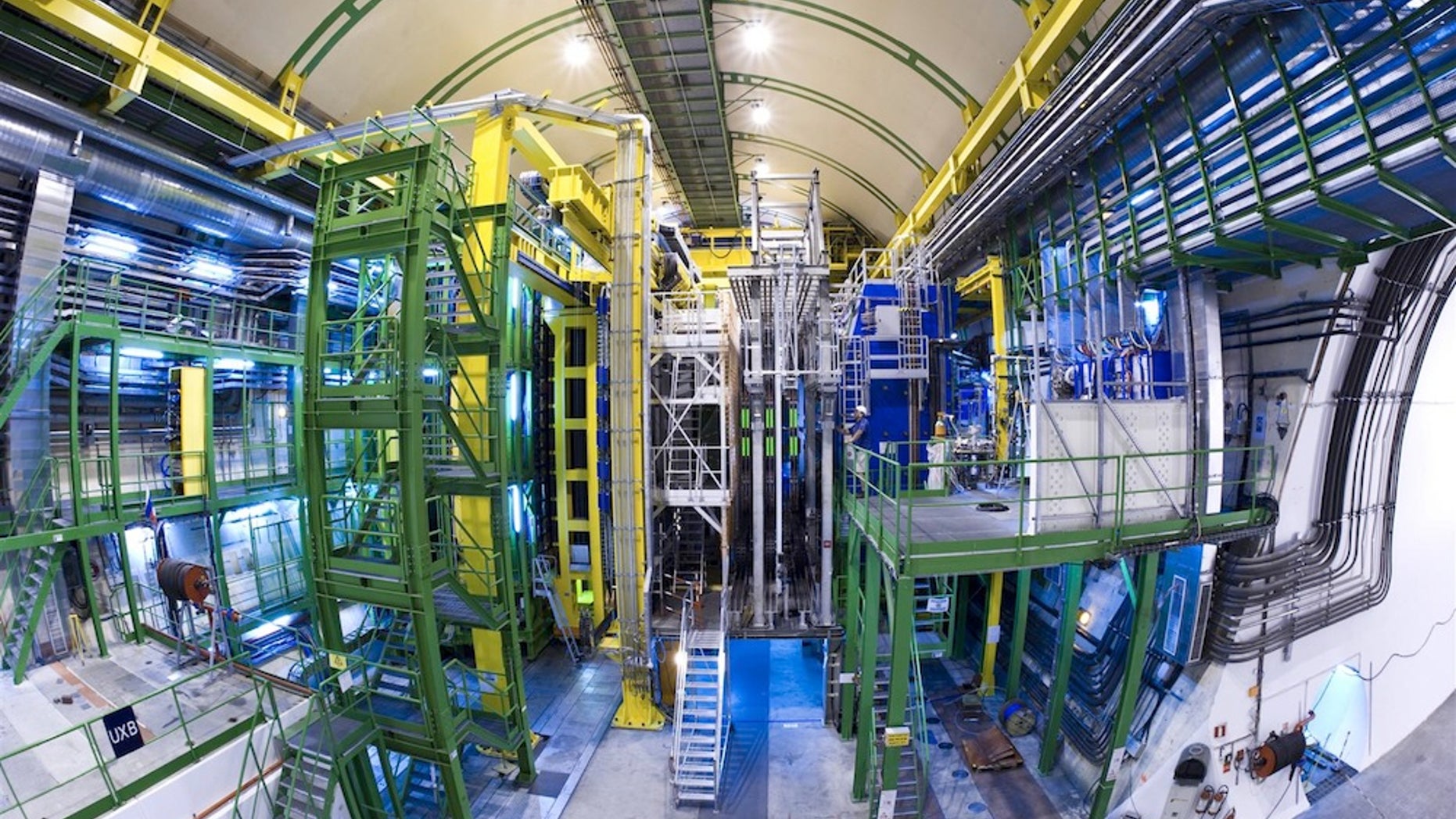 The LHCb detector at CERN.