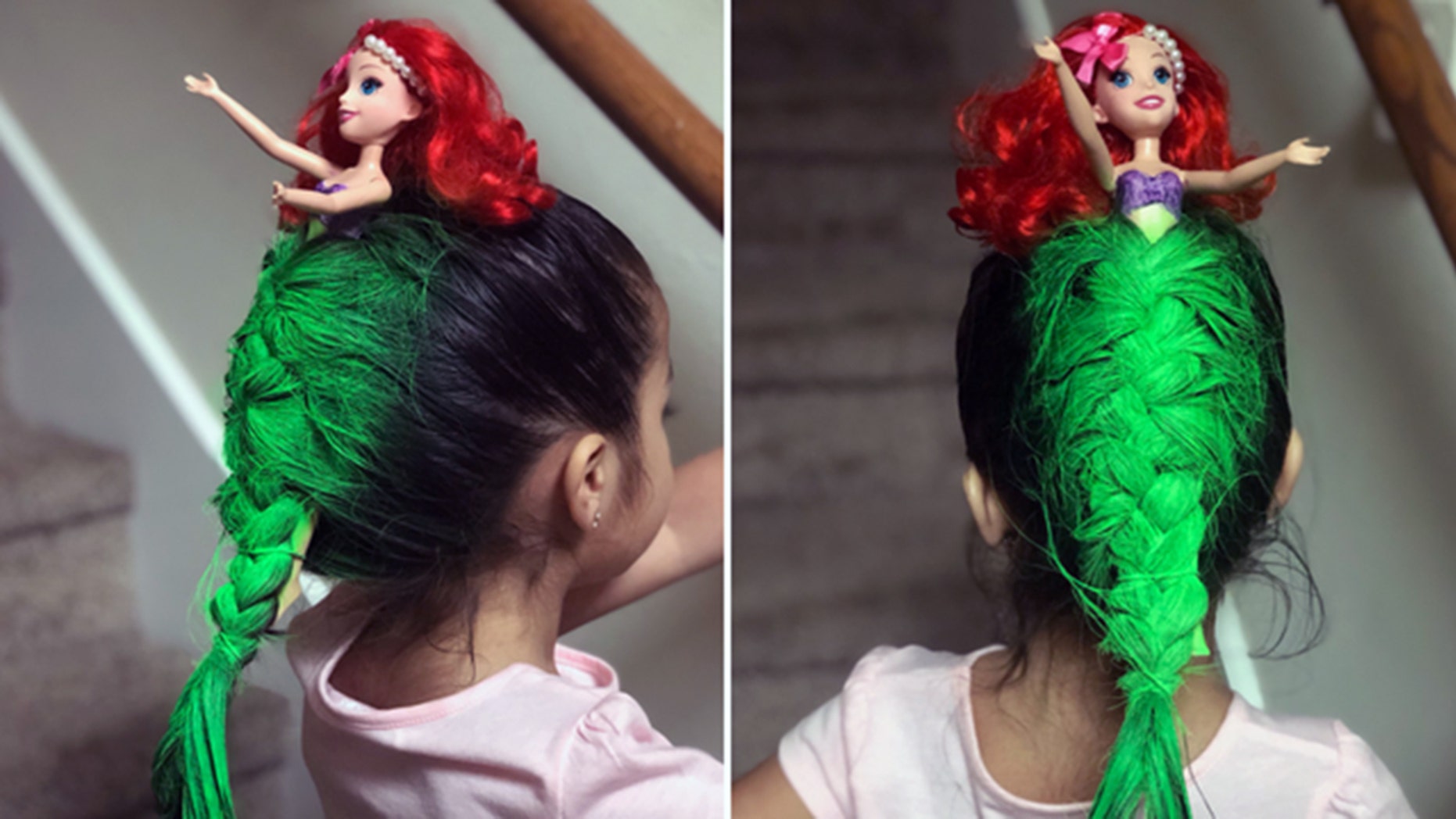 Girl with 'Little Mermaid'-inspired hairdo wins school's 