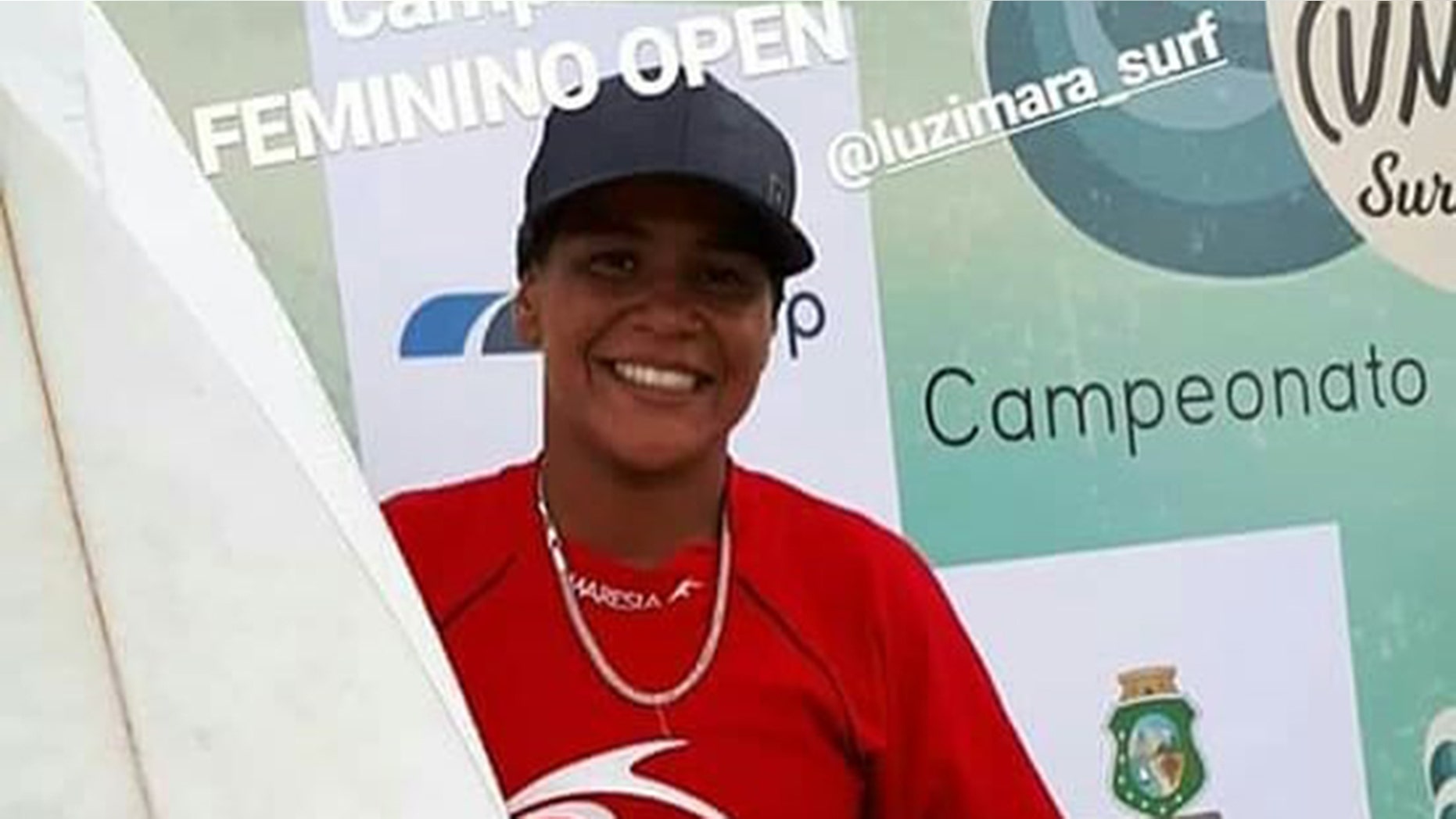 Brazilian surfer Luzimara Souza, 23, died after she was struck by lightning while training at a beach in central Brazil.