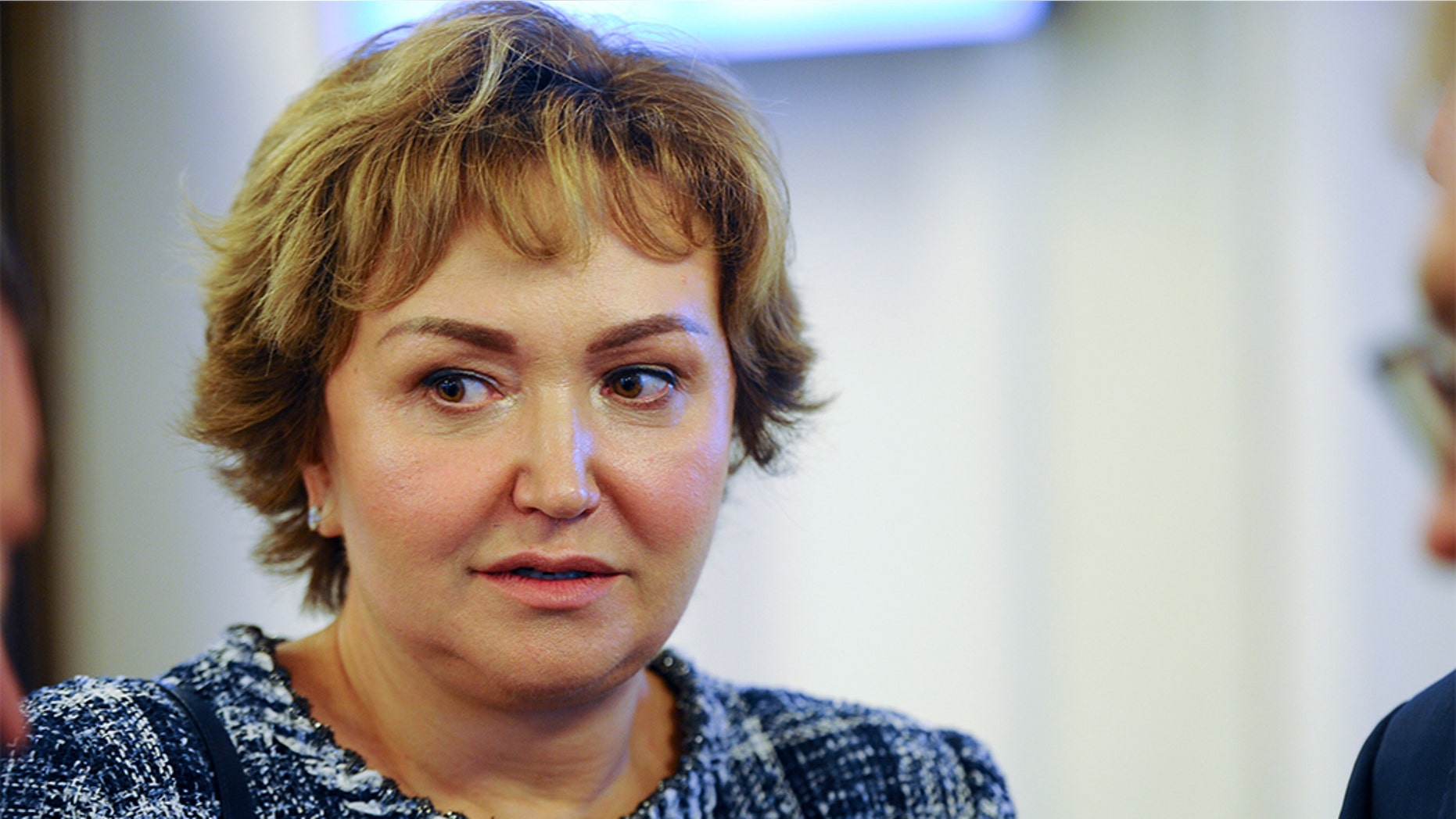 S7 Group co-owner Natalia Fileva, seen here in July 2018, died in a small plane crash in Germany, the Russian airline operator said Sunday. (Valery Titievsky/Kommersant Photo via AP, File)