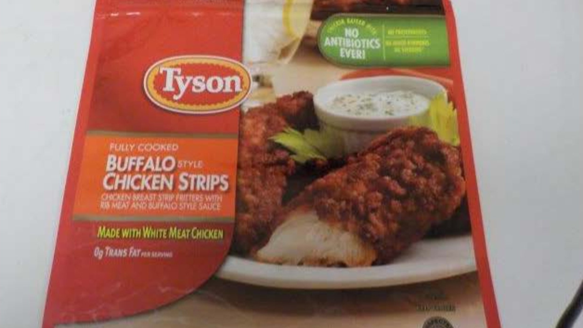 Tyson said the recall affects approximately 69,093 pounds of chicken strips.