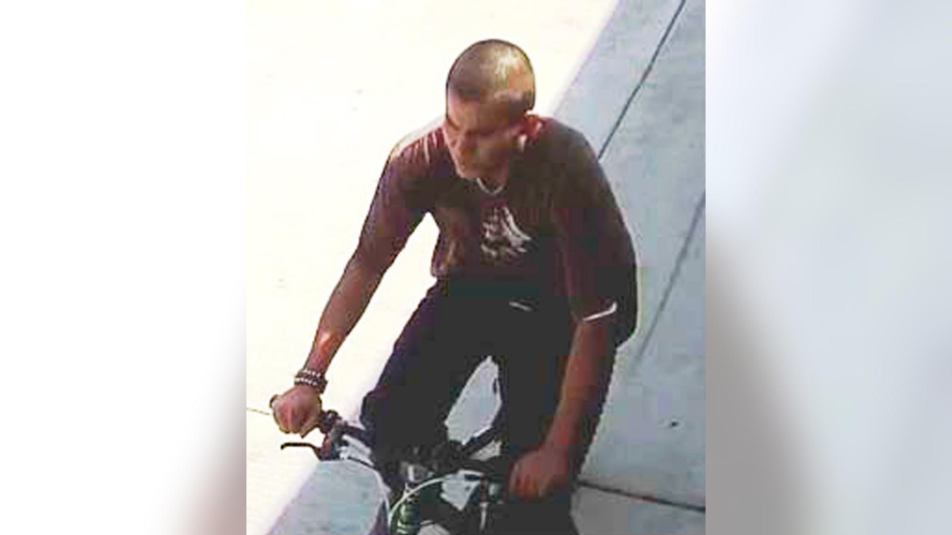 FILE - This undated file photo released by the Los Angeles Police Department shows a suspect being sought in a series of slashing attacks recently in Los Angeles. The man who rode around on a bicycle with a knife and slashed the faces and necks of nine people in Los Angeles has been charged with multiple felonies. The LA County district attorney's office says Friday, April 5, 2019, that Lenrey Briones, 19, faces seven counts of aggravated mayhem, two counts of attempted aggravated mayhem and one count of attempted second-degree robbery. (Los Angeles Police Department via AP, File)