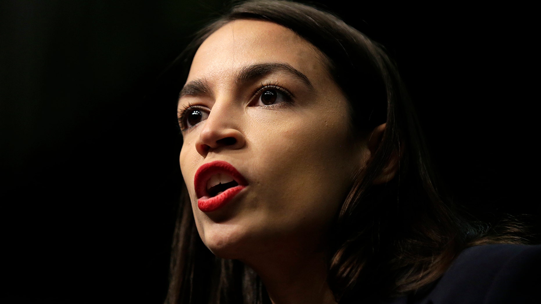 Rep. Alexandria Ocasio-Cortez, D-N.Y., speaks during the National Action Network Convention in New York, Friday, April 5, 2019. (AP Photo/Seth Wenig)