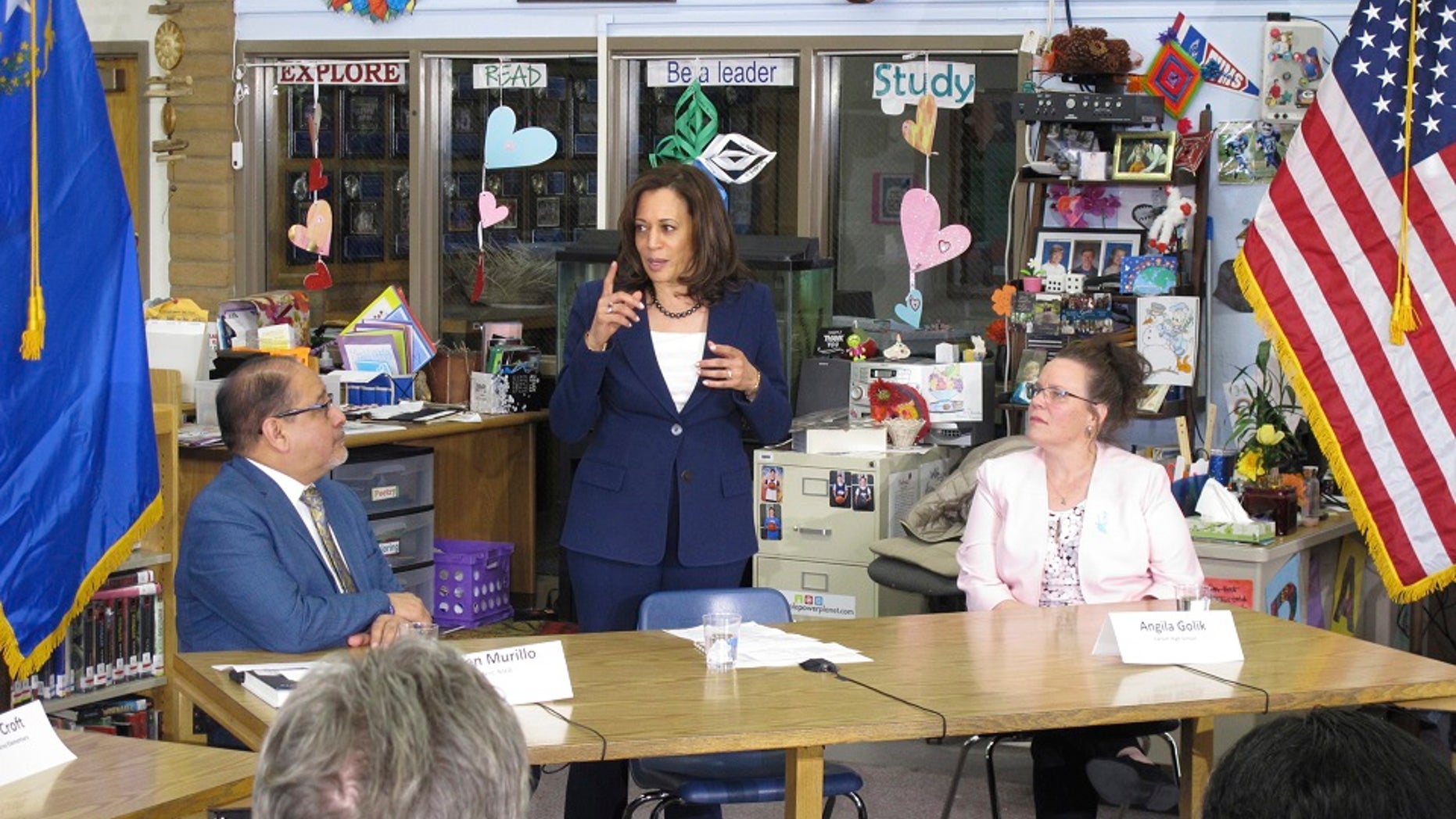 U.S. Sen. Kamala Harris, D-Calif., on Tuesday introduced a bill to allow Deferred Action for Childhood Arrivals (DACA) recipients obtain paid employment and internships in Congress. (Associated Press)