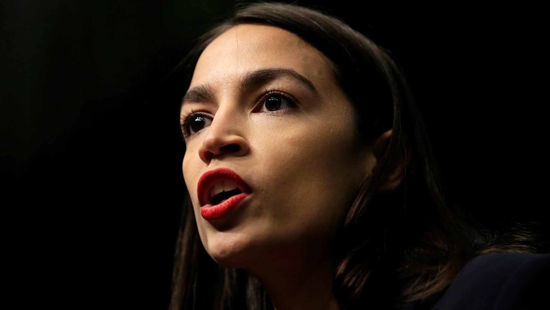 Rep. Alexandria Ocasio-Cortez, D-N.Y., speaks during the National Action Network Convention in New York, Friday, April 5, 2019. (Associated Press)