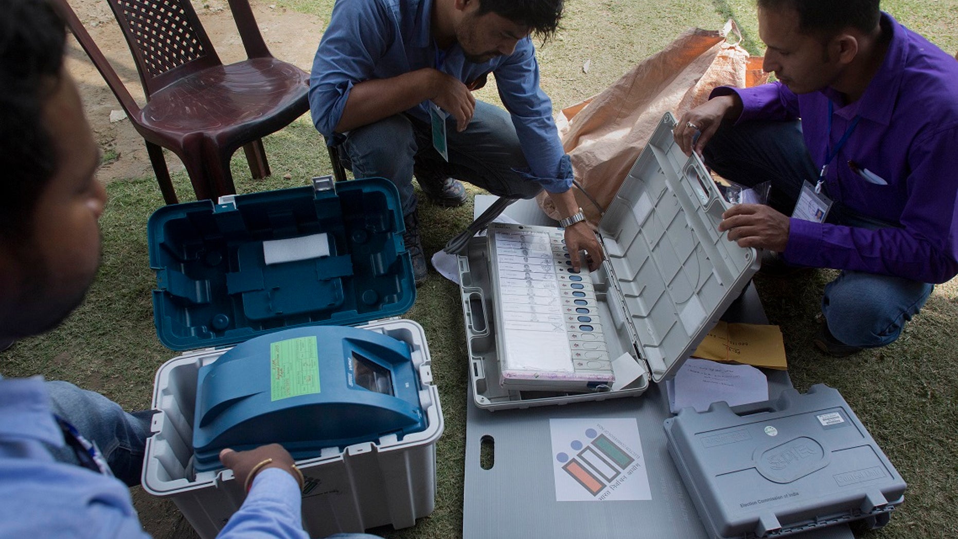 An Indian voter said he chopped his finger off after voting for the wrong party in India's ongoing election. (AP Photo/Anupam Nath, File)