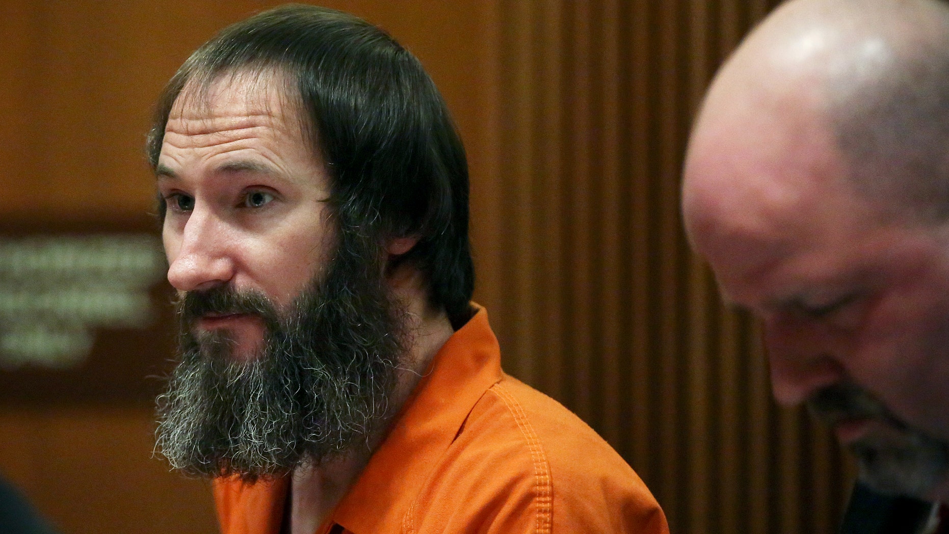 Johnny Bobbitt is in the courtroom at the sentencing hearing at the Burlington County Superior Court in Mount Holly, New Jersey on Friday, April 12, 2019. Bobbitt, l Homeless veteran who admitted to conspiring with a New Jersey couple in a GoFundMe scam that raised more than $ 400,000, was sentenced Friday to five years of probation.