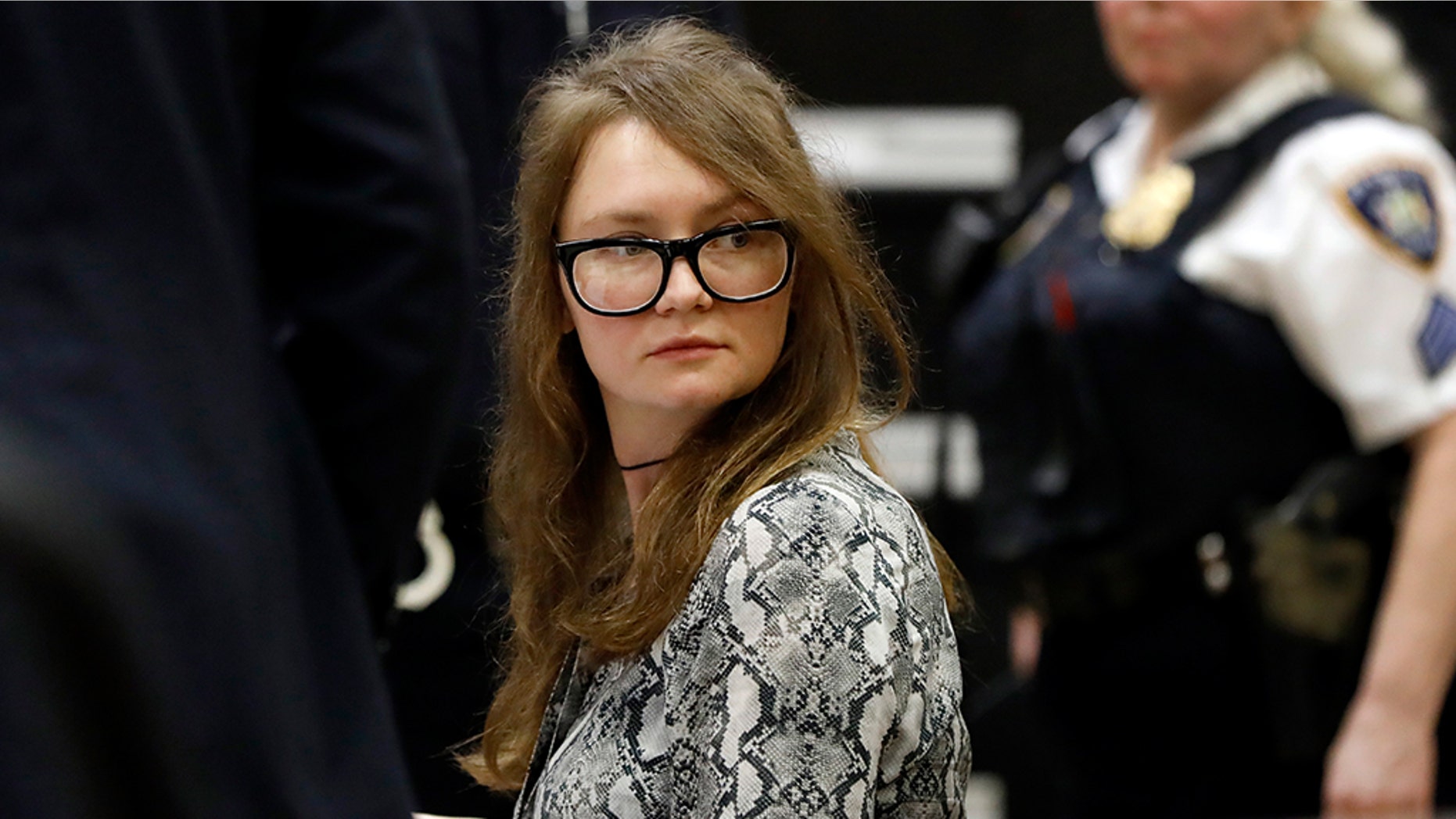 Anna Sorokin told a judge Monday she will not testify in her grand larceny and theft of services trial in state court in Manhattan. (AP Photo/Richard Drew)