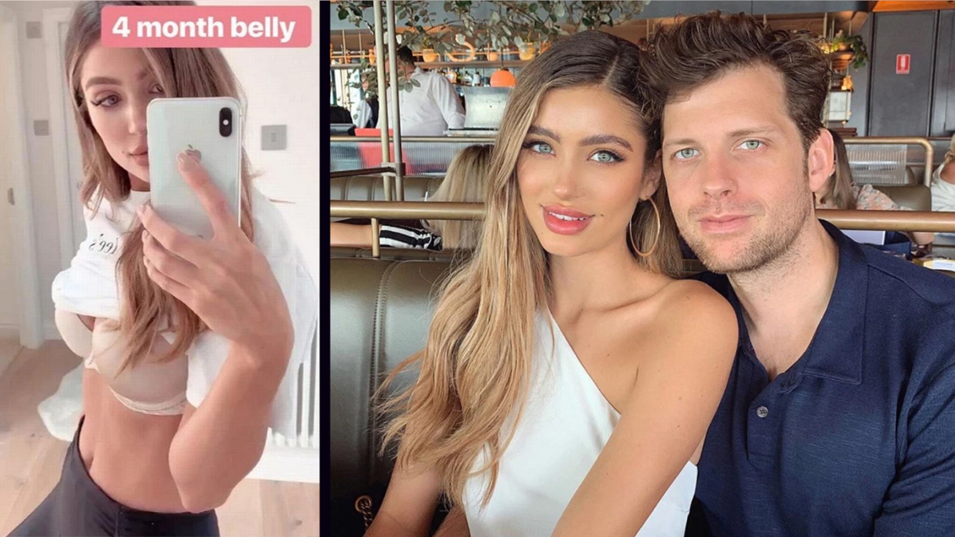 This isn't the first time that Belle - who now lives in London - has sparked a conversation about body positivity with one of her maternity posts. She was shamed previously for the above photo, with many trolls shaming her bump for being too small.