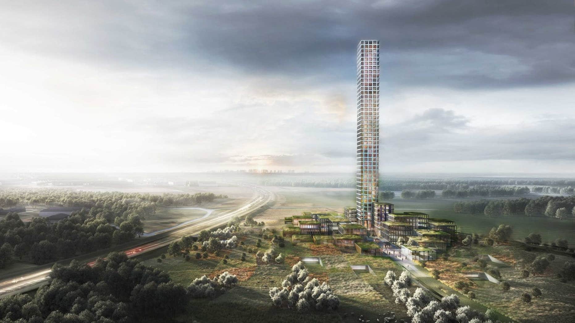 A plan to build Western Europe’s tallest skyscraper in a rural Danish town of just 7,000 people has been given a green light by officials who welcome the over-the-top building.