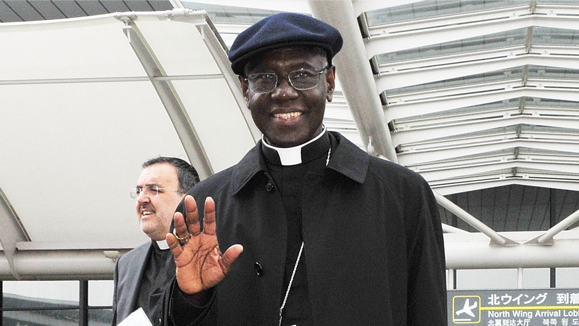 Cardinal Robert Sarah arrives at Narita International Airport on May 13, 2011 in Narita, Japan. (Photo by Jun Sato/Getty Images)