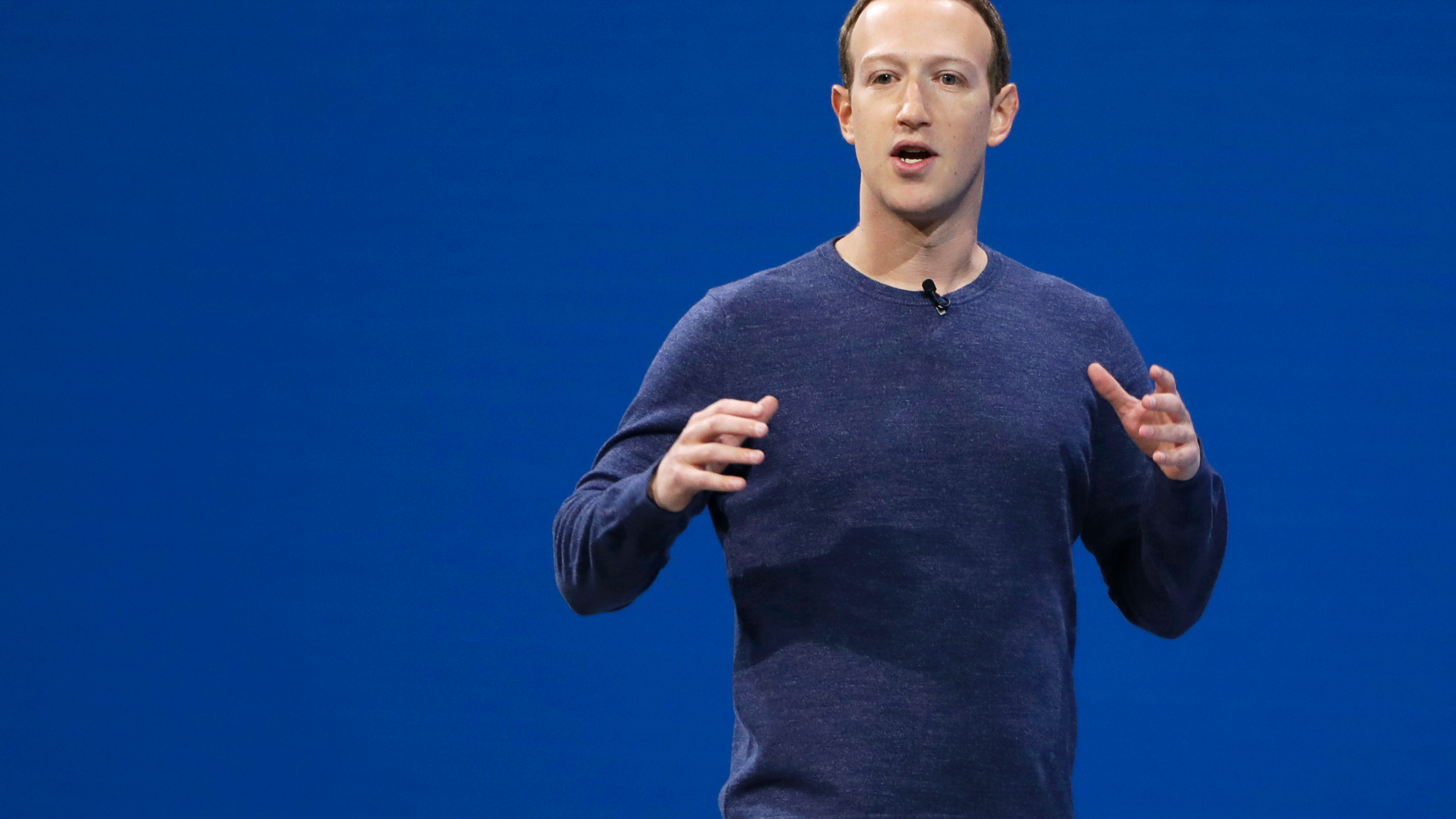FILE - In this Tuesday, May 1, 2018, file photo, Facebook CEO Mark Zuckerberg makes the keynote speech at F8, Facebook's developer conference, in San Jose, Calif. (AP Photo/Marcio Jose Sanchez, File)