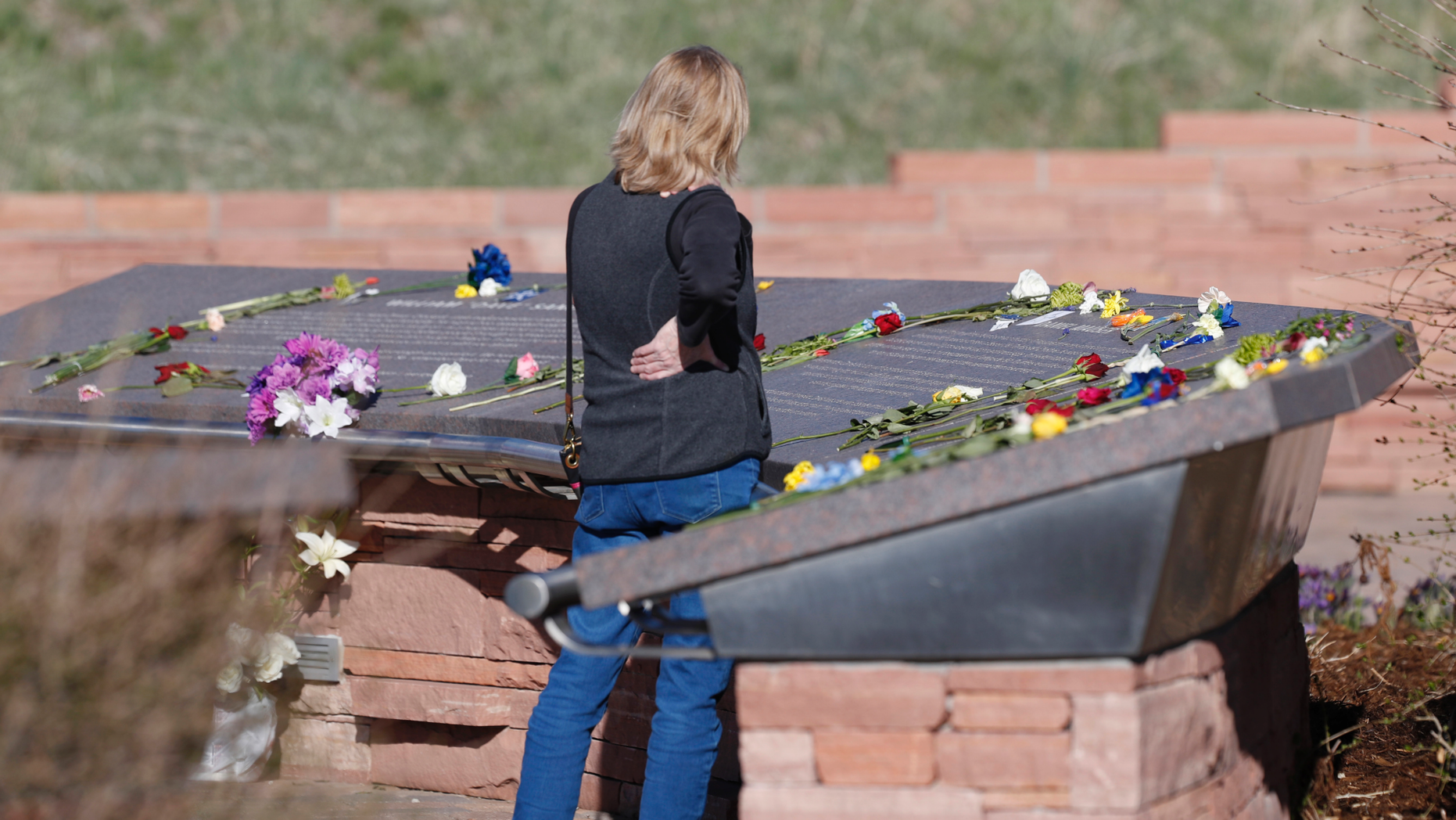 The Latest Visitors Pay Respects At Columbine Memorial Fox News