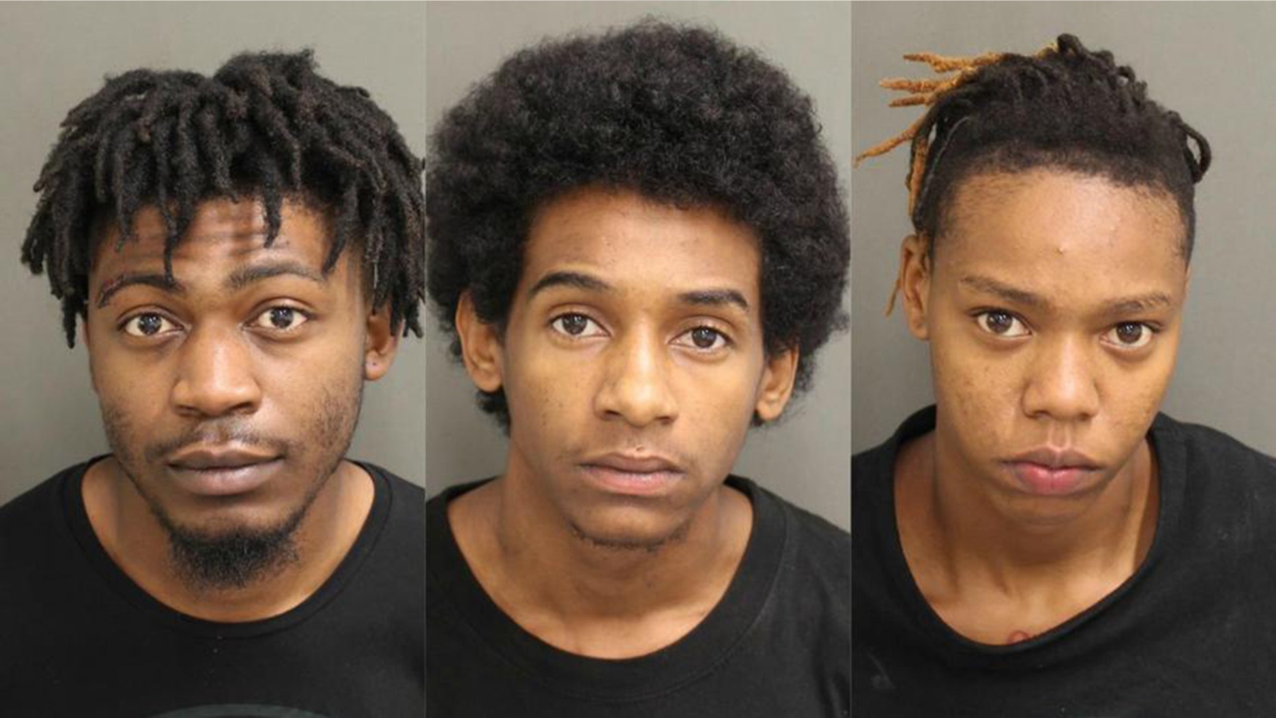 Three of the four suspects arrested for stealing over $340,000 worth of jewelry at an Orange County mall in Florida on Thursday