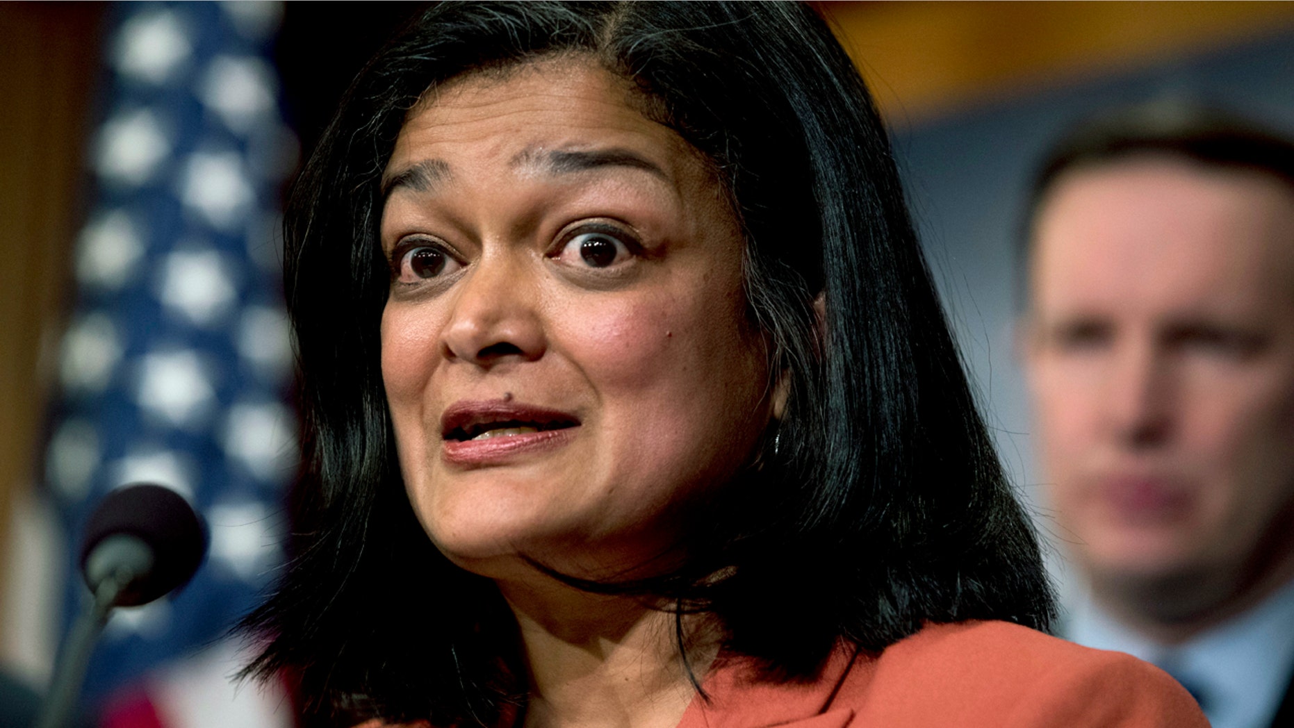 Congressional Progressive Caucus co-chairwoman Rep. Pramila Jayapal, D-Wash, offered an amendment to the spending measure. (AP Photo/Andrew Harnik, File)