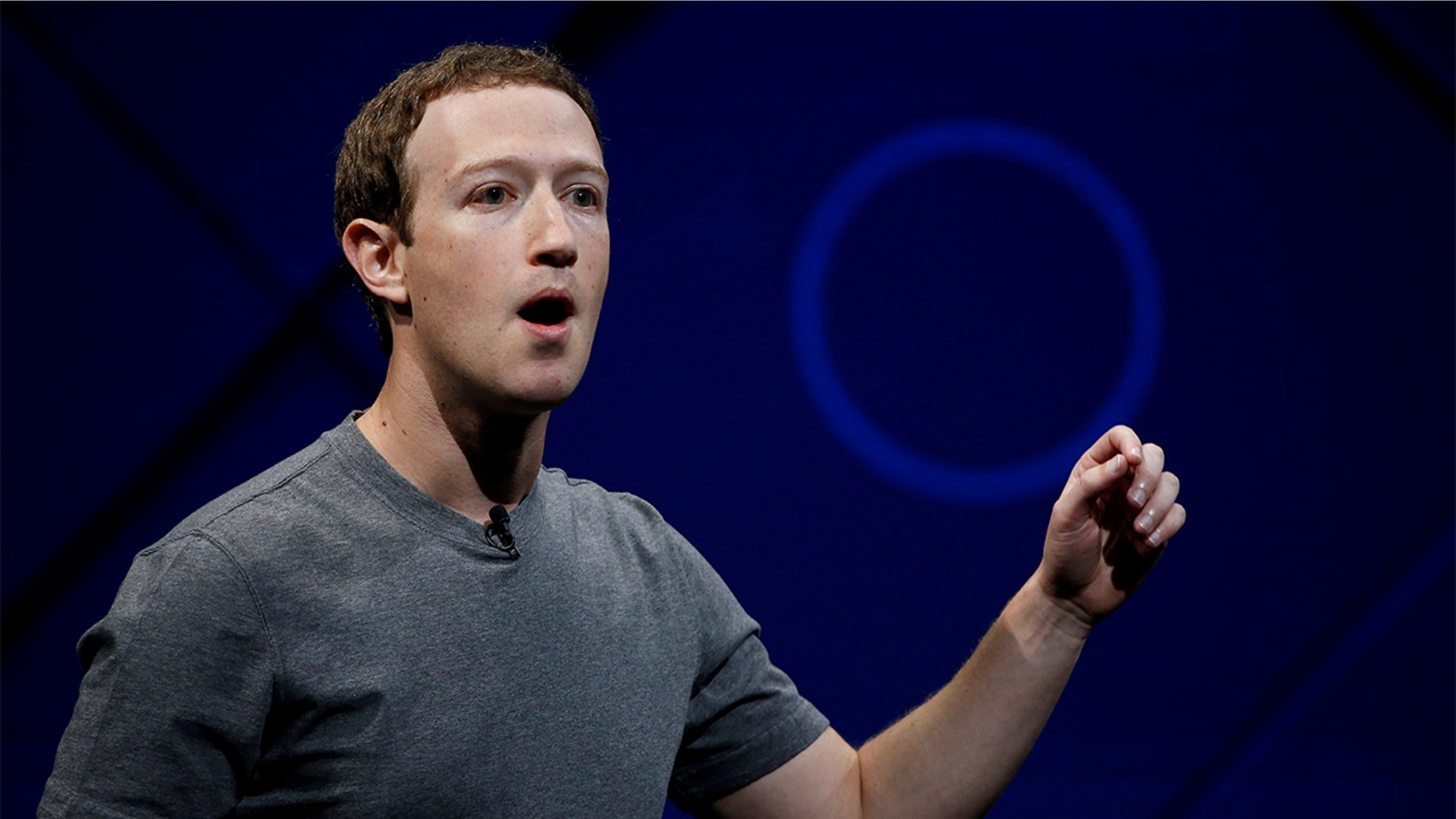 FILE PHOTO: Facebook Founder and CEO Mark Zuckerberg speaks on stage during the annual Facebook F8 developers conference in San Jose, California, U.S., April 18, 2017. REUTERS/Stephen Lam