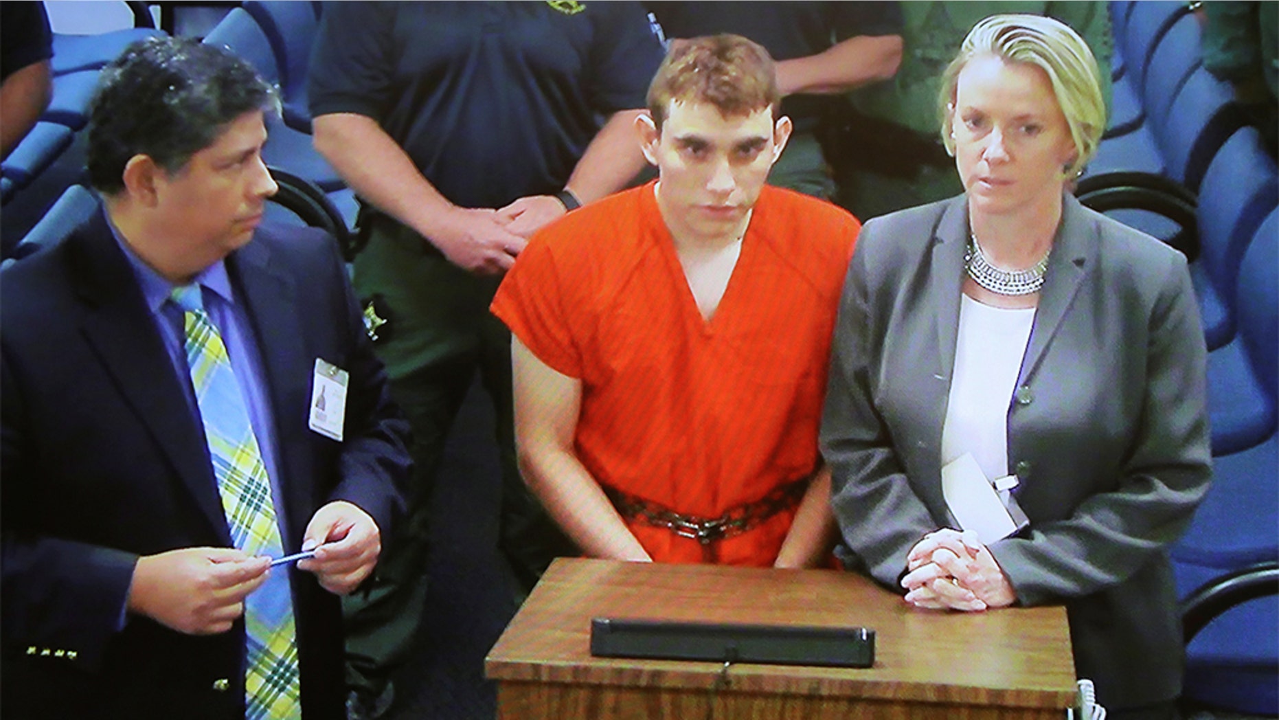 Parkland killer Nikolas Cruz, center, was among the many prisoners who've looked for love behind bars.