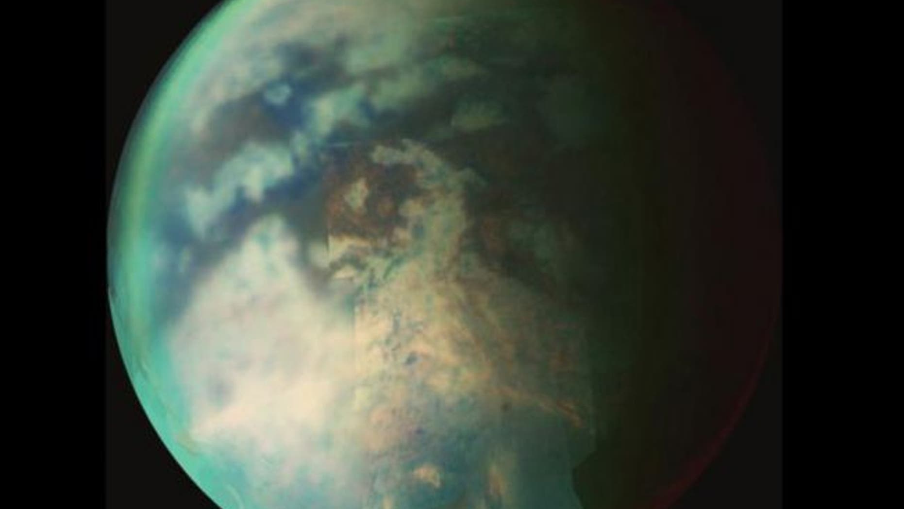 Saturn's moon Titan has a unique surface that's hard to see through its nitrogen-rich atmosphere.