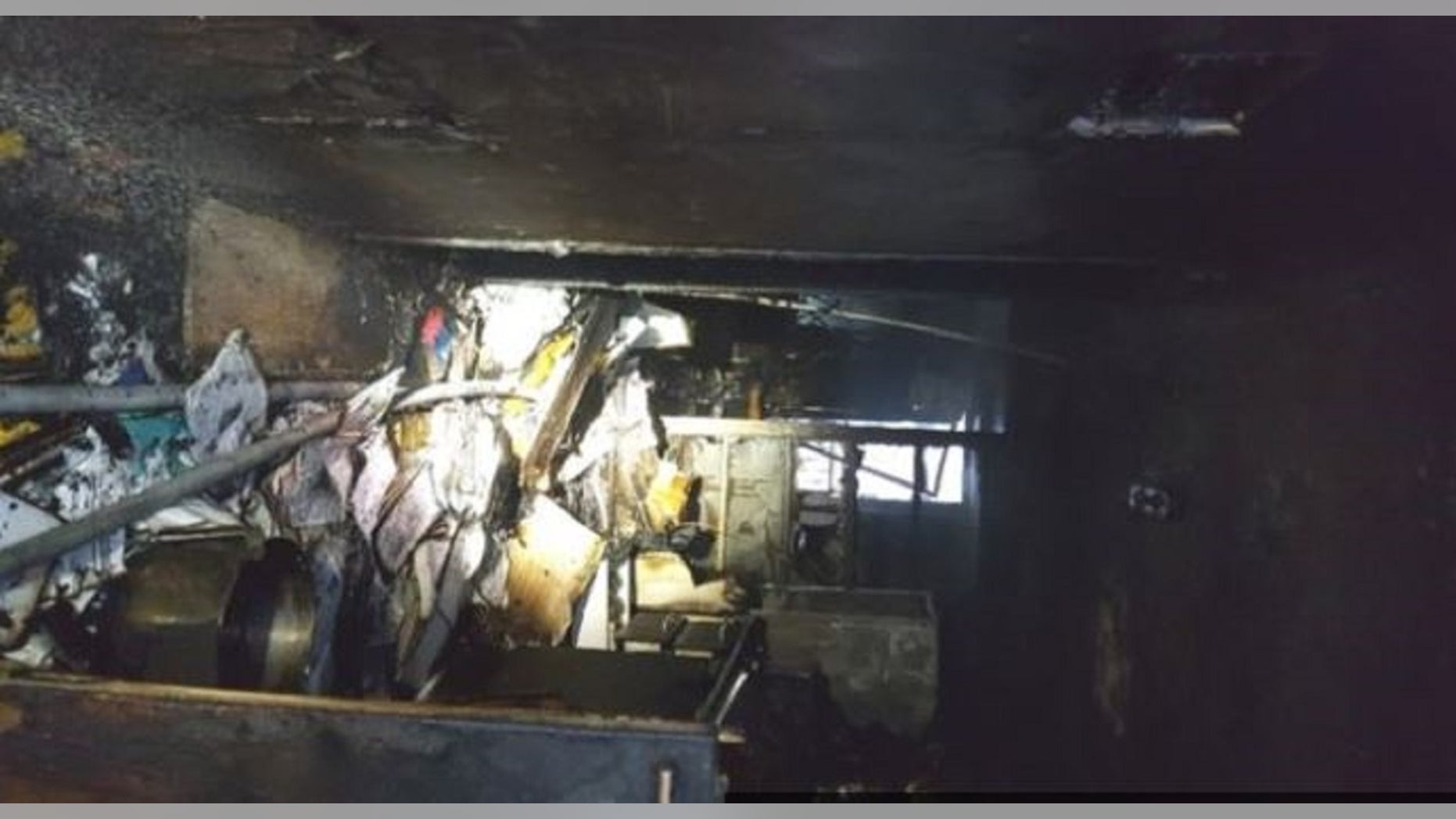 South Korean authorities said a man set his apartment on fire Wednesday and stabbed building residents fleeing the blaze.