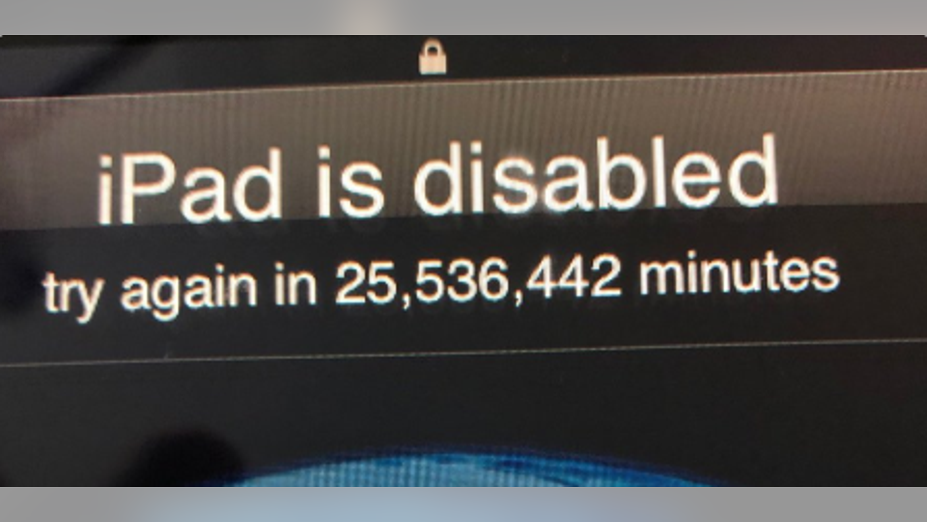 A screengrab of Evan Osnos’ iPad, which has evidently been disabled for nearly 50 years.