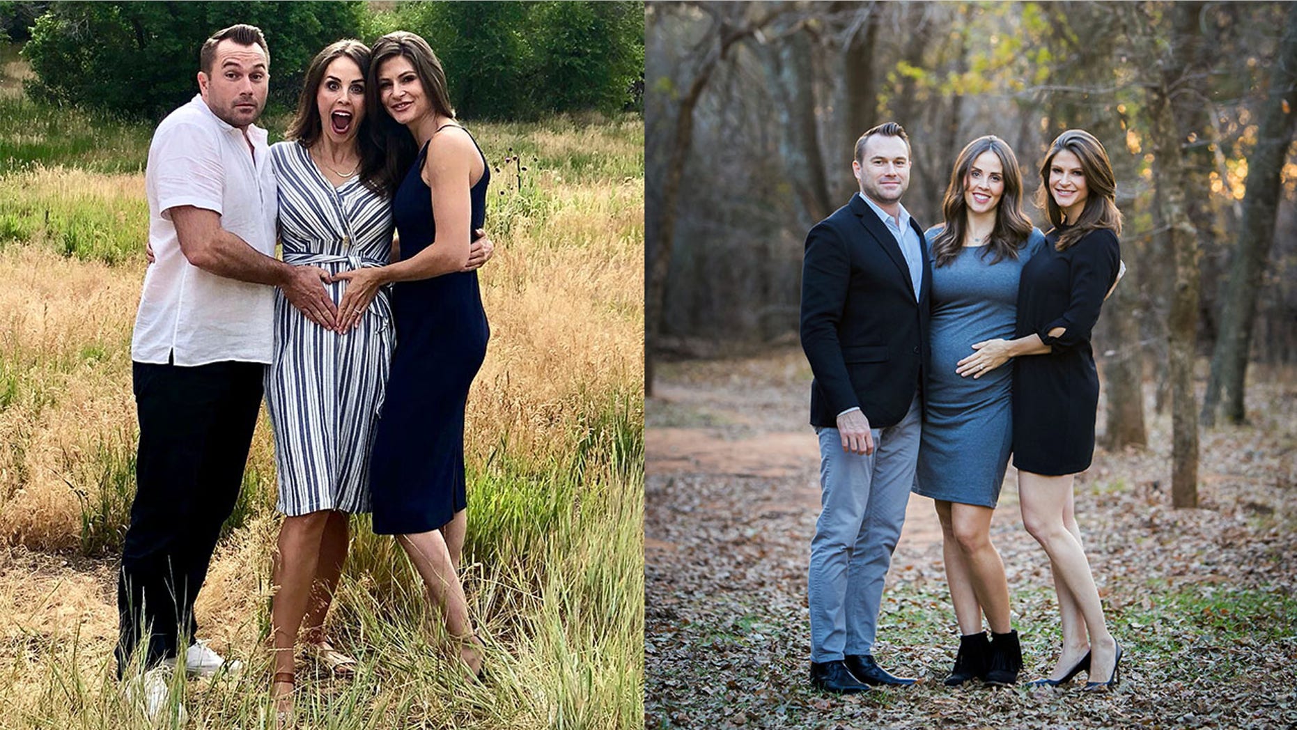 The Jensens welcomed their first son, Hugh, two years ago after sister-in-law Jenna Jarvis offered to be a surrogate, and will welcome their second child, a girl, this month after another sibling, Michelle Bird, offered to carry their baby.