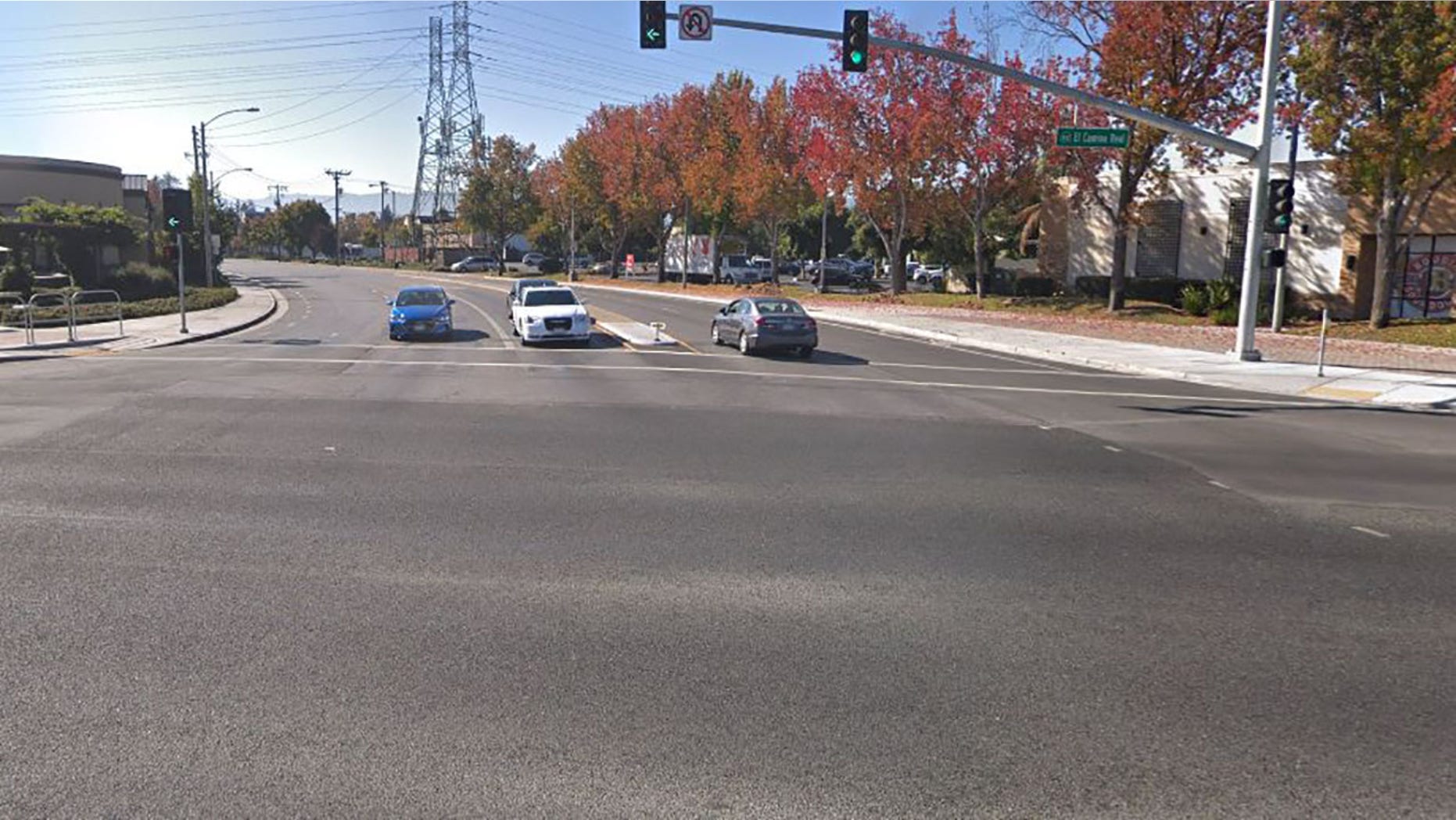 The crash happened at the intersection of El Camino and Sunnyvale Saratoga Road in Sunnyvale, California.