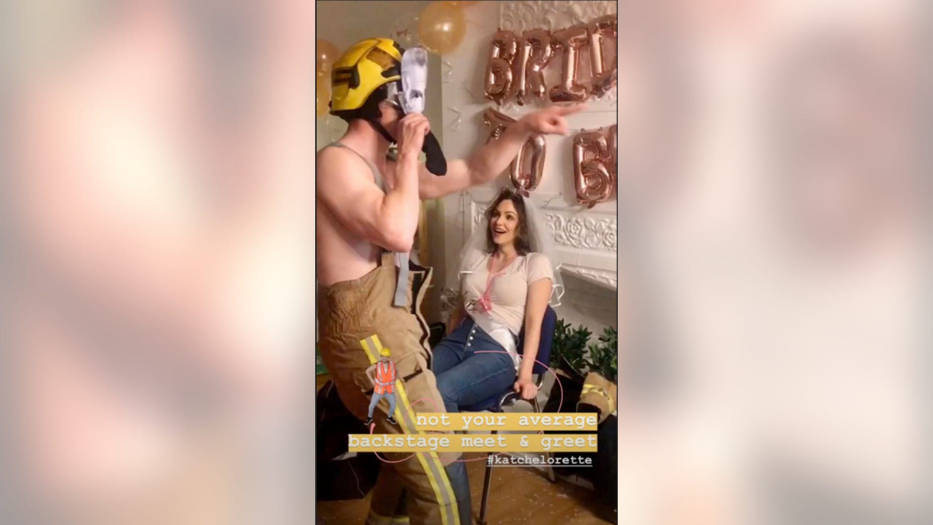 Katharine McPhee had a bachelorette party with male strippers ahead of her wedding to David Foster.