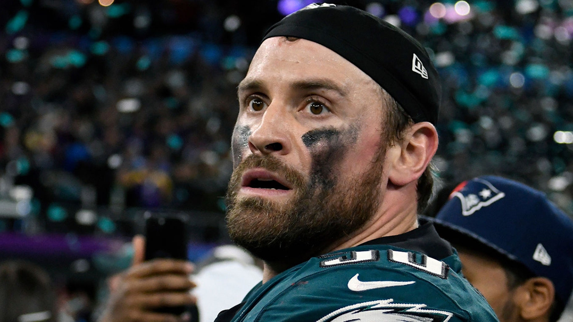 Chris Long, who recently announced his retirement from football, ended an 11-year career in the NFL, including two Super Bowl titles and Walter Payton's Man of the Year award. (Getty Images) 