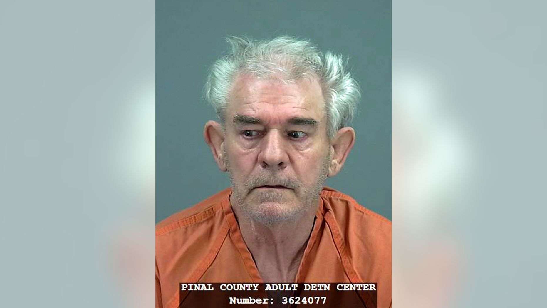 This undated photo released by the Pinal County Adult Detention Center shows Rodney Puckett. Police in Arizona say a detective making a traffic stop on Interstate 10 was speaking to a driver from Oklahoma when he noticed the man's dead wife in the passenger seat. Eloy police said in a statement that Puckett said Monday, May 13, 2019, that Linda Puckett died at a hotel in Texas and that he put her body in their vehicle before continuing their trip. Puckett was arrested on suspicion of abandonment or concealment of a dead body. (Pinal County Adult Detention Center via AP)