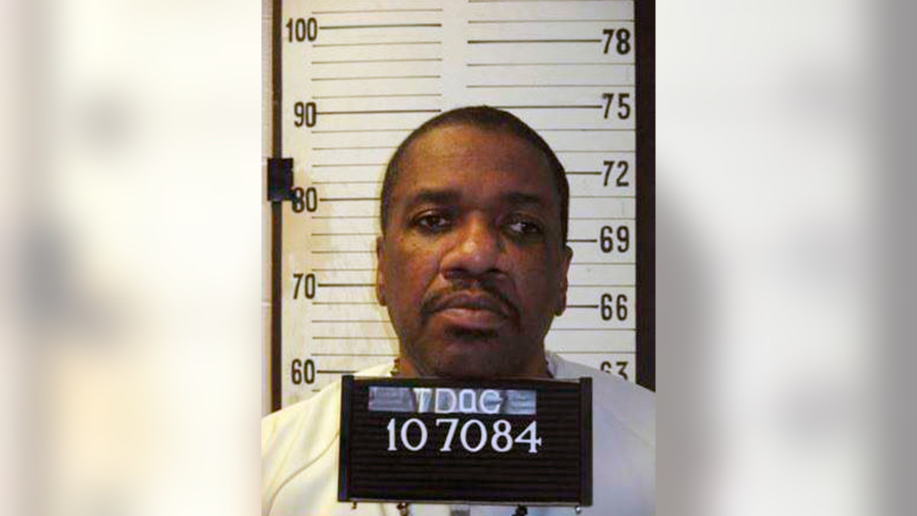 This undated photo provided by Tennessee Dept. of Corrections shows Charles Wright. Wright scheduled to be executed in October has died in prison less than a day after a fellow inmate was executed. According to the Tennessee Correction Department, Charles Wright was pronounced dead of natural causes at 11:57 a.m. on Friday, May 17, 2019 at the Riverbend Maximum Security Institution in Nashville, Tenn. (Tennessee Dept. of Corrections via AP)