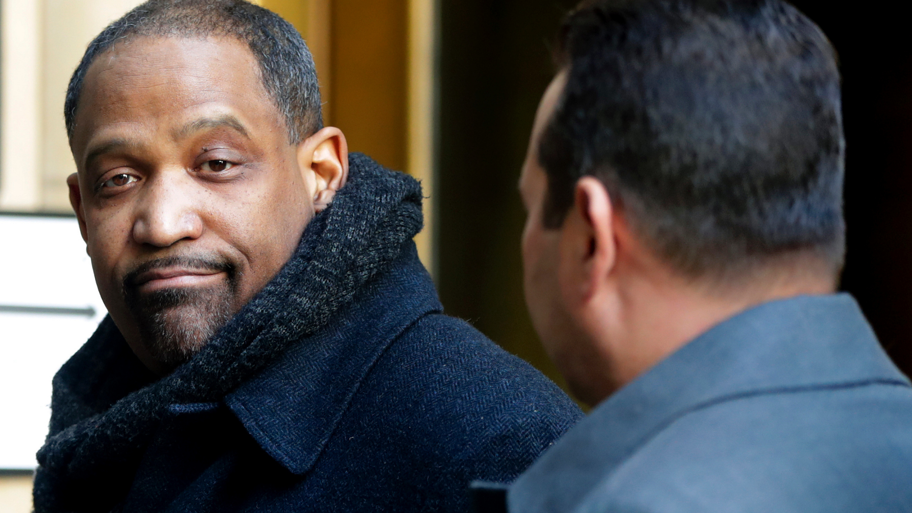 FILE - In a Jan. 25, 2019 file photo, attorney and Harvard faculty member Ronald Sullivan Jr. arrives at New York Supreme Court, in New York. Sullivan, who decided to represent Harvey Weinstein at his rape trial, is losing his position as head of a student house at the college. Harvard College Dean Rakesh Khurana said in a written statement Saturday, May 11, 2019 that he would not renew the appointments of Ronald Sullivan and his wife, Stephanie Robinson, the school’s first black faculty deans, citing concerns about the climate at Winthrop House, which he described as serious and numerous. Sullivan lives at the house and supervises students there. (AP Photo/Julio Cortez, File)