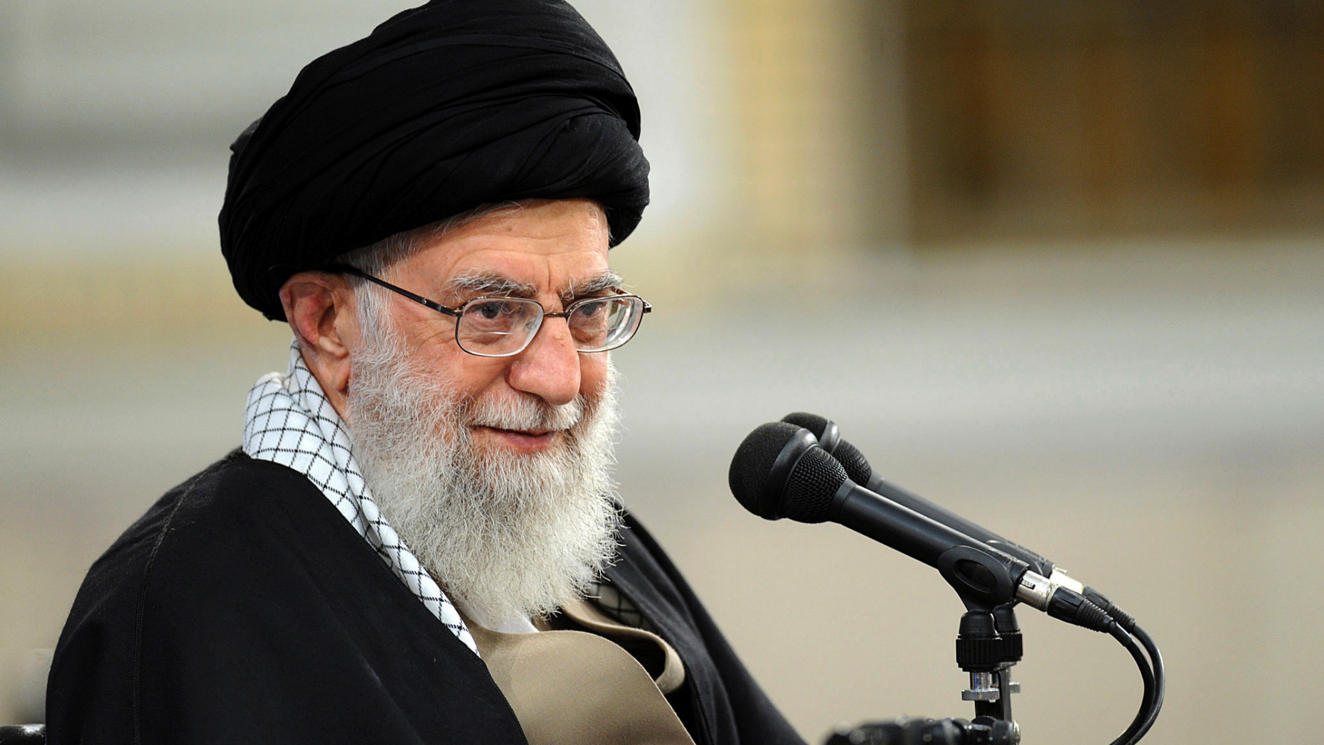 FILE - In this Jan. 9, 2019, file photo, released by an official website of the office of the Iranian supreme leader, Supreme Leader Ayatollah Ali Khamenei speaks at a meeting in Tehran, Iran. Iran’s supreme leader has publicly chastised the country’s moderate president and foreign minister, saying he disagreed with the implementation of the 2015 nuclear deal they had negotiated with world powers. (Office of the Iranian Supreme Leader via AP, File)