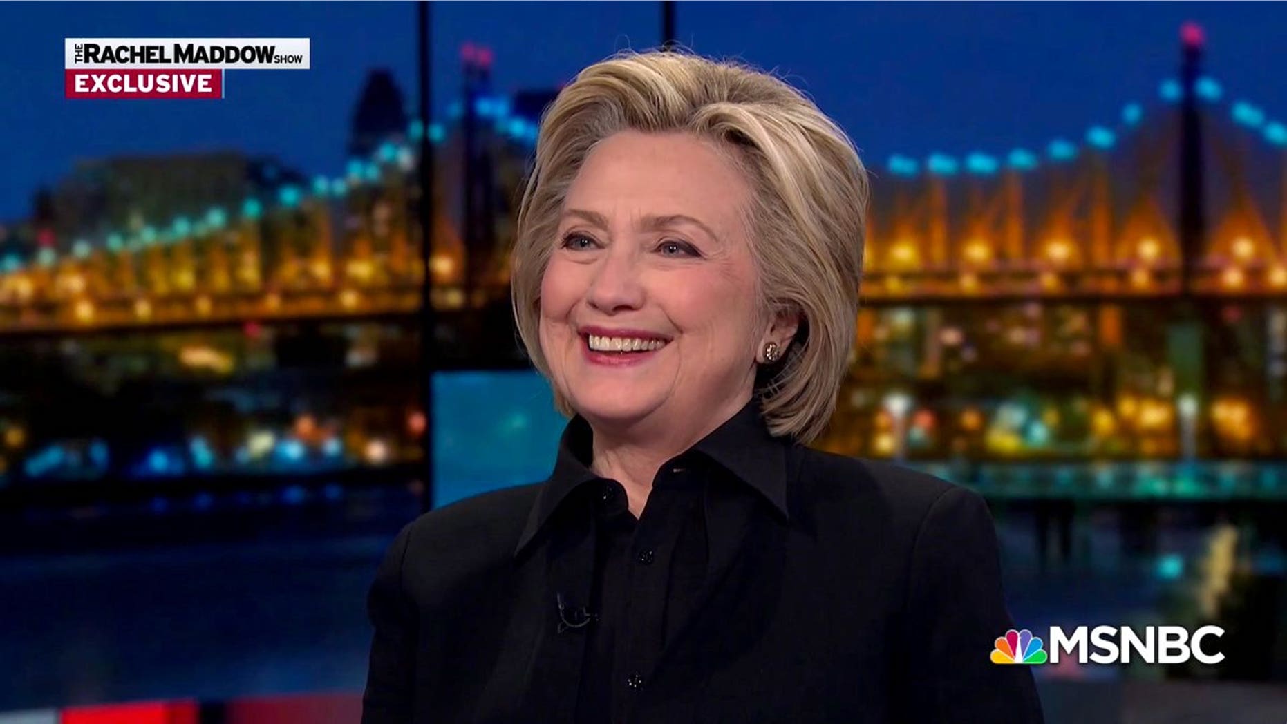 Hillary Clinton spoke to MSNBC's Rachel Maddow on Wednesday.