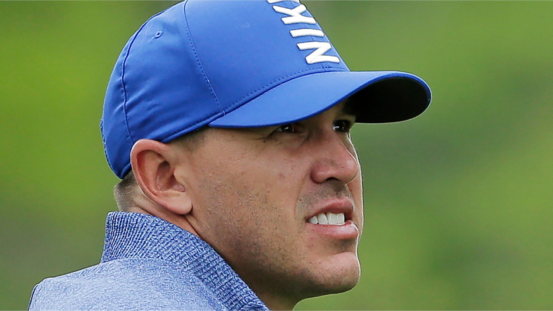 Brooks Koepka watches his shot off the sixth tee during the second round of the PGA Championship golf tournament, Friday, May 17, 2019, at Bethpage Black in Farmingdale, N.Y. (AP Photo/Seth Wenig)