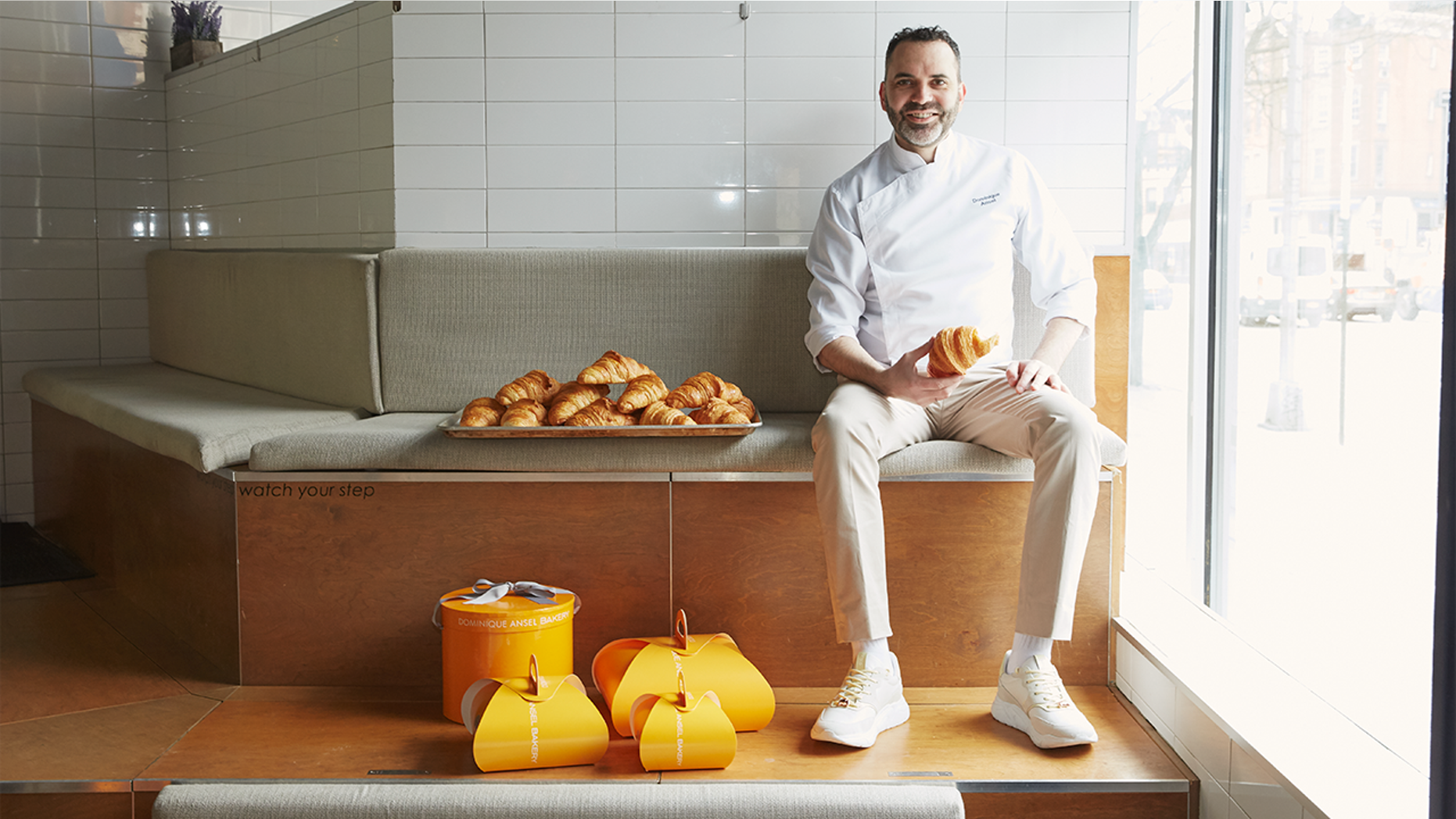 Dominique Ansel, the creator of the "Cronut," has teamed up with Koio to design a croissant-inspired shoe.