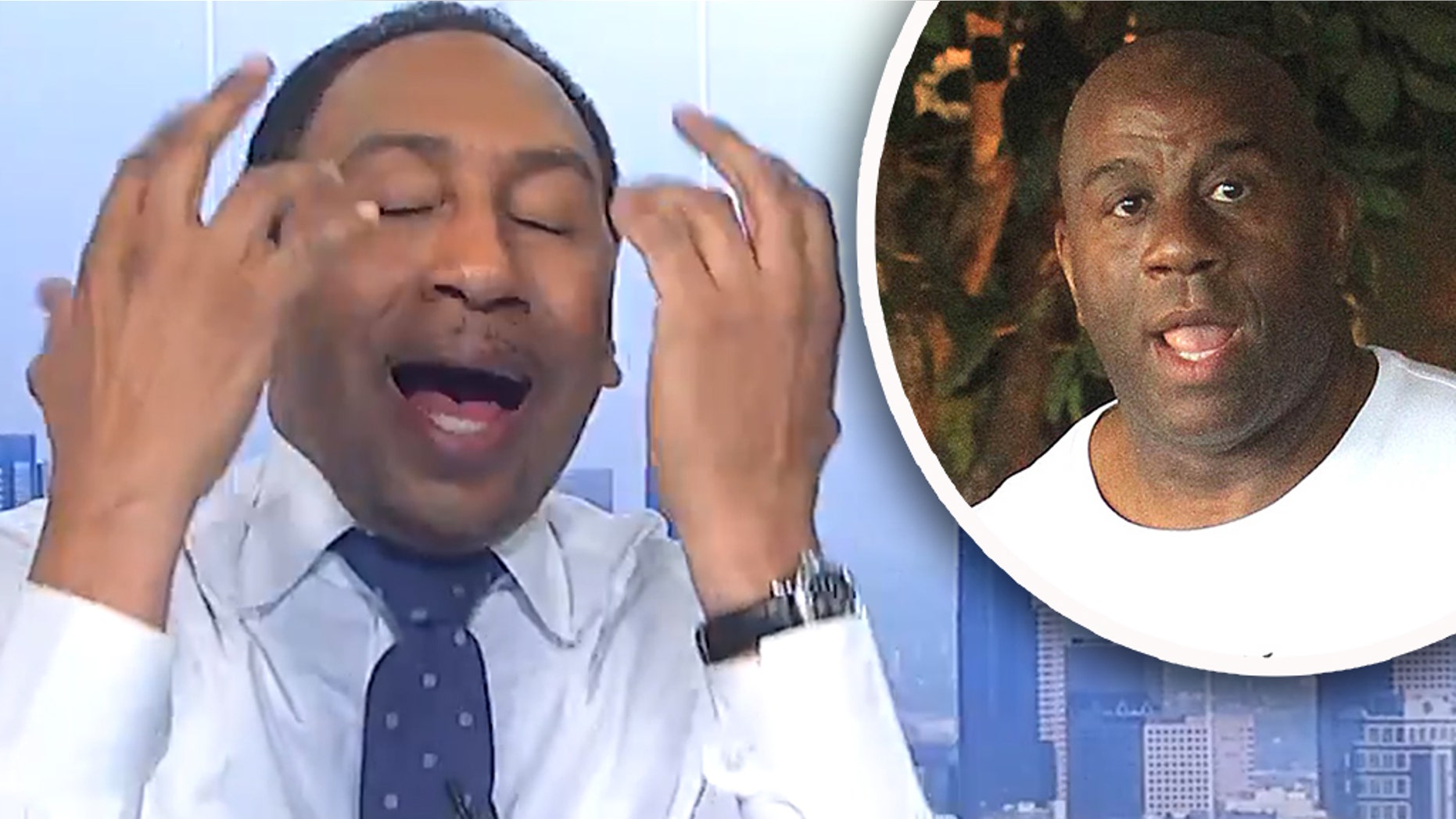 Stephen A. Smith, ESPN’s big star, unloaded against the reporting of his own network over coverage of Magic Johnson’s tenure as president of the Los Angeles Lakers.