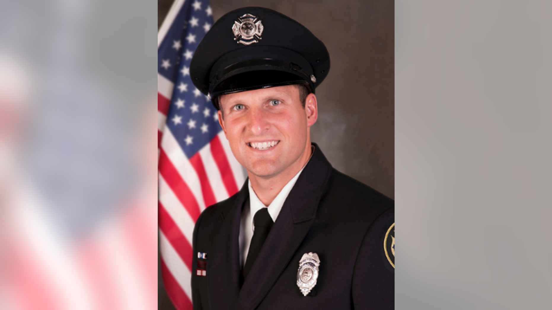 This undated photo provided by the Appleton, Wis., Police Department shows Appleton firefighter Mitch Lundgaard. Lundgaard was killed in a shooting at a Wisconsin bus station while responding to an emergency call Wednesday, May 15, 2019. A call to assist a man thought to be having a medical emergency on a bus escalated into a shooting that ended with the man and Lundgaard dead and two others hurt. (Appleton Police Department via AP)