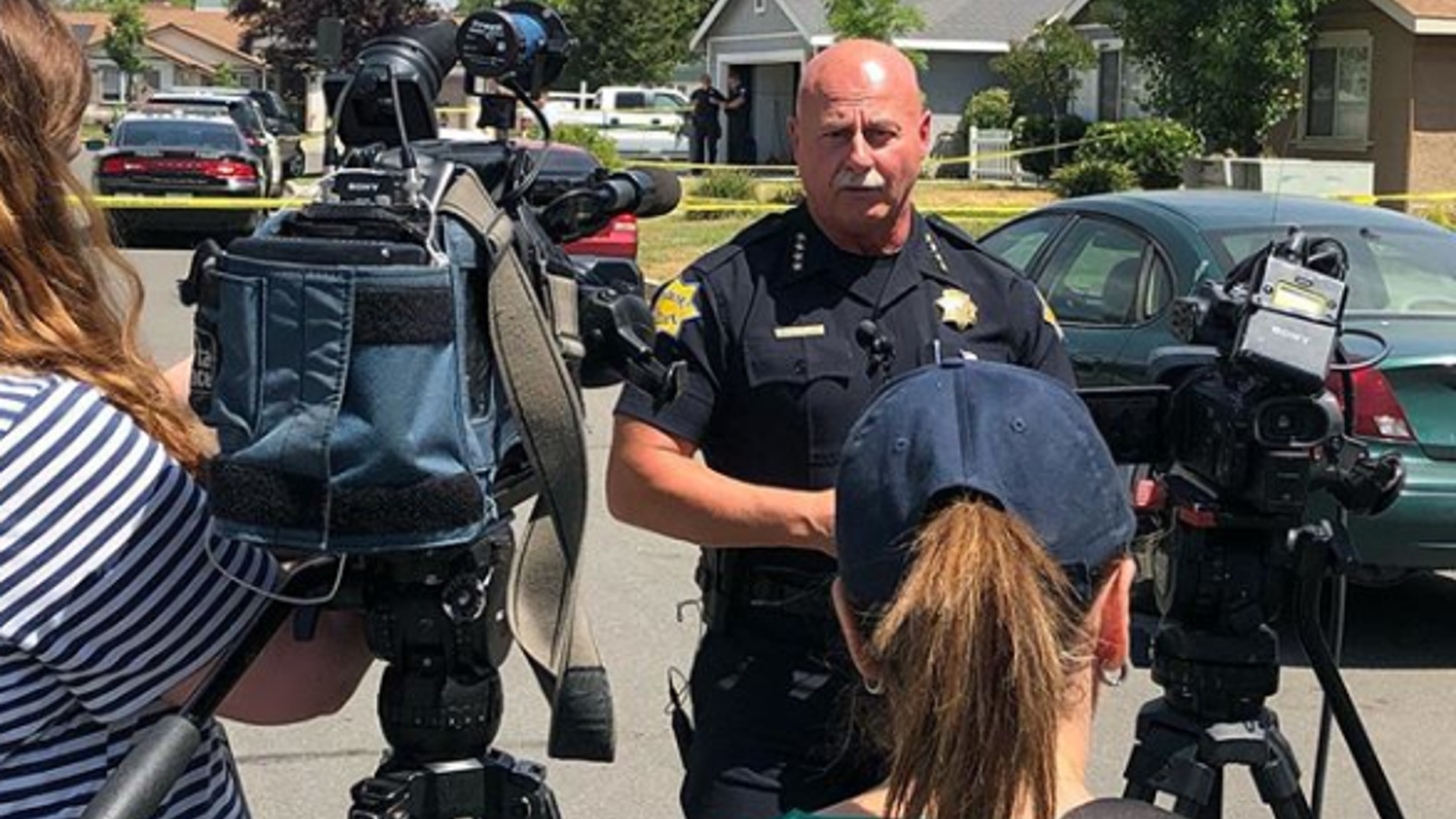 Authorities in central California said a woman was shot and killed by the man she got a domestic-violence restraining order against the day before.