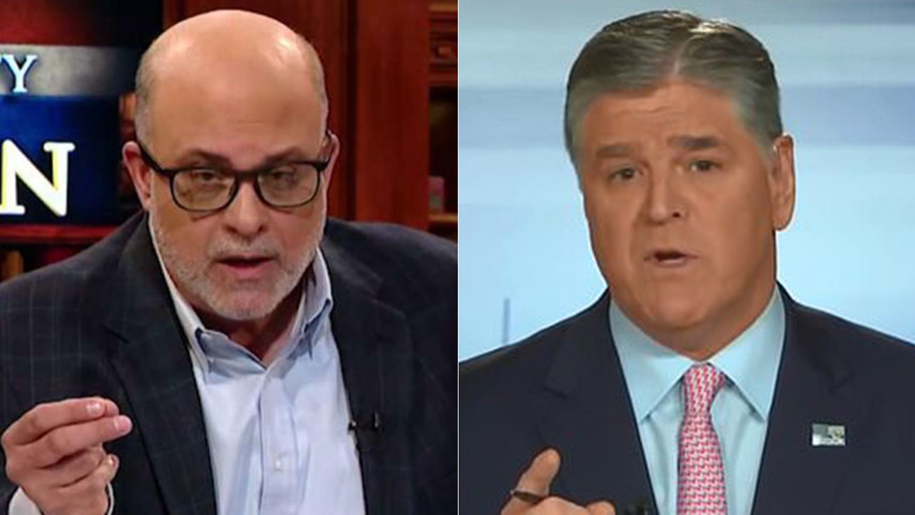 Mark Levin told Sean Hannity the media has made an all-out push to 'take the president out' during a special episode of 