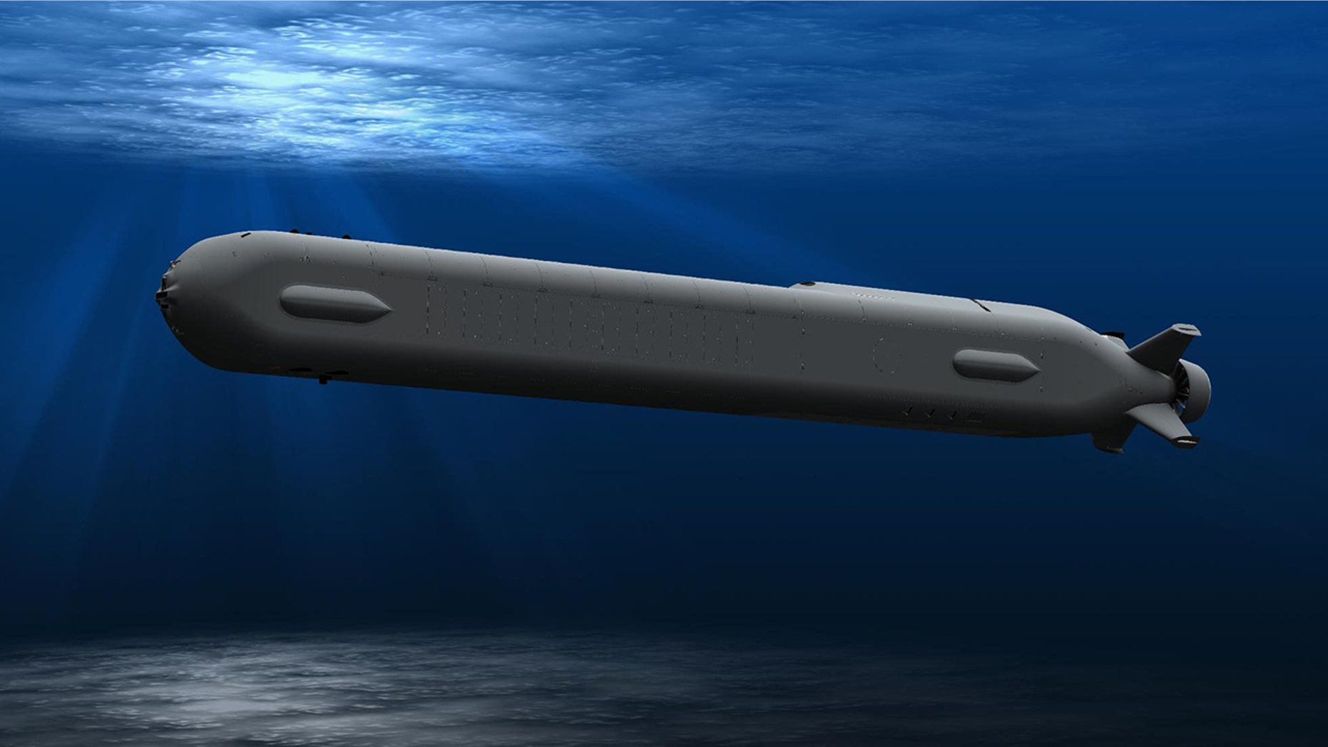 An artist's impression of an Orca XLUUV.