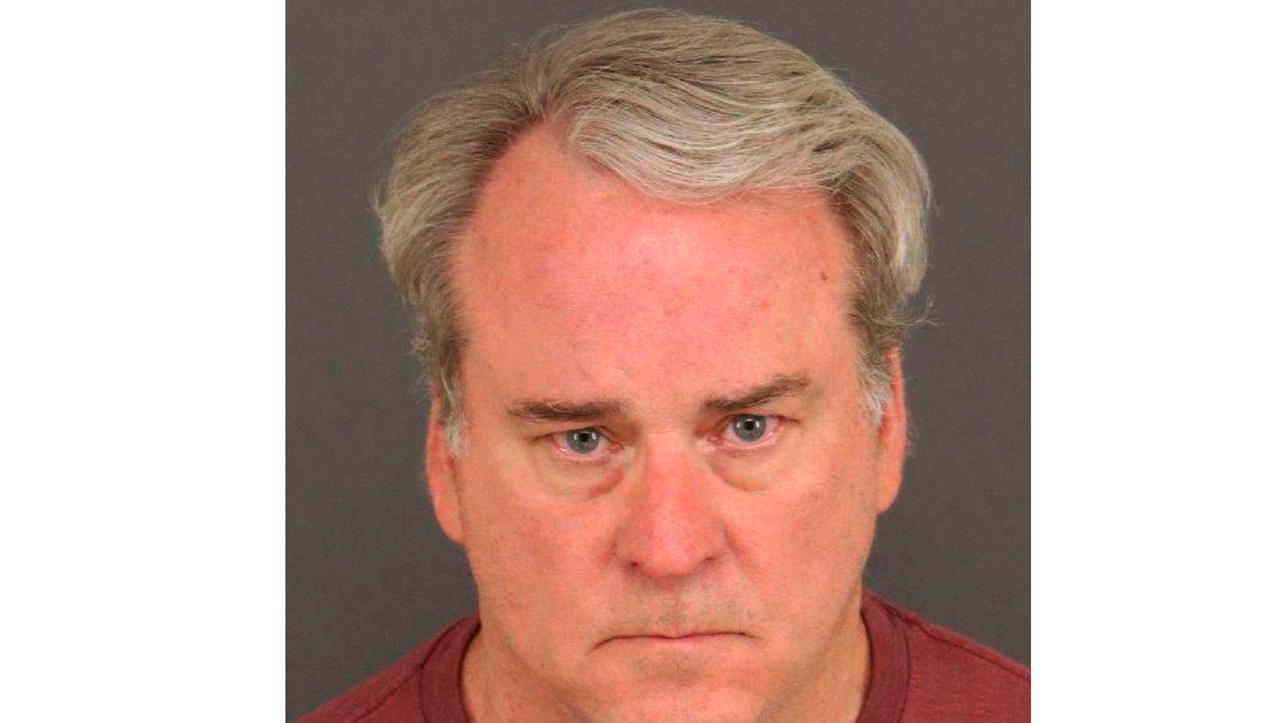 This undated photo provided by the Colorado Springs Police Service shows Michael Whyte, 58, of Thornton, Colo., Who was arrested on Thursday, June 13, 2019 for first degree murder. Police say that genetic evidence led them to identify Whyte as a suspect in the 1987 strangulation death of Darlene Krashoc, a 20-year-old soldier in Fort Carson, Colorado (Colorado Springs Police Department via AP).