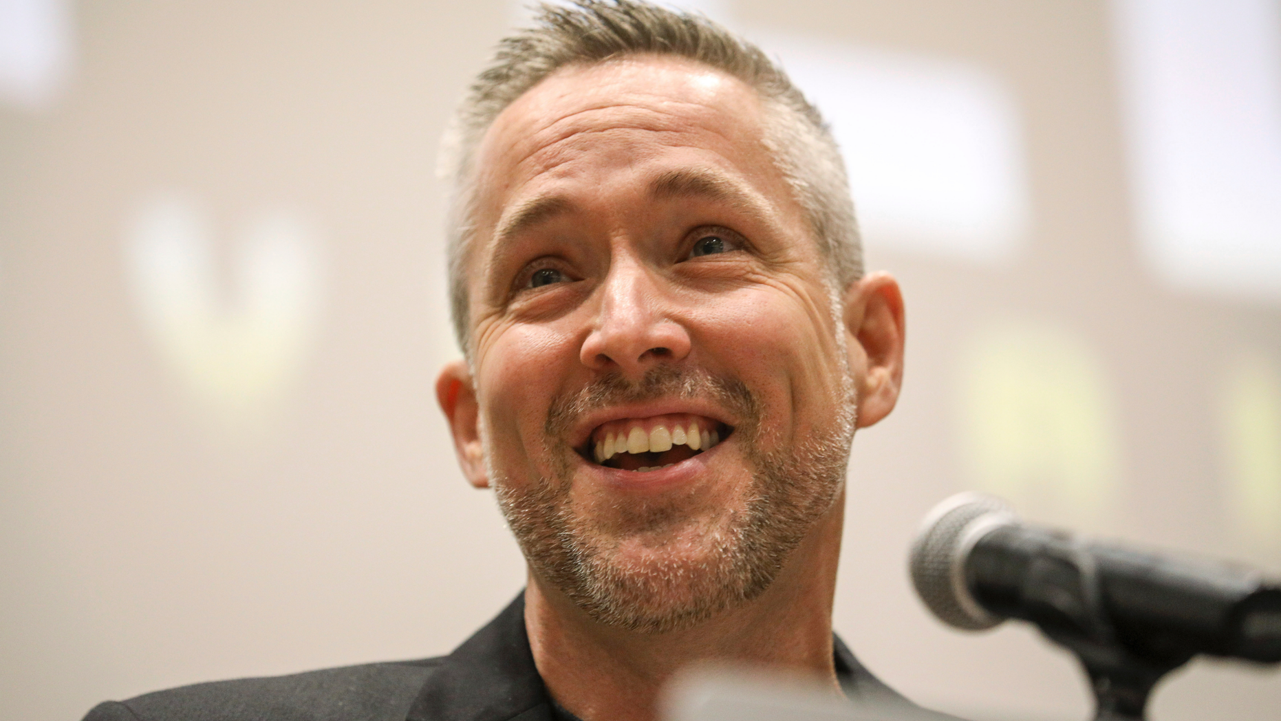 J. D. Greear, president of the Southern Baptist Convention, speaks during an Executive Committee plenary meeting at the Southern Baptist Convention on Monday, June 10, 2019, in Birmingham, Ala. ( Jon Shapley/Houston Chronicle via AP)