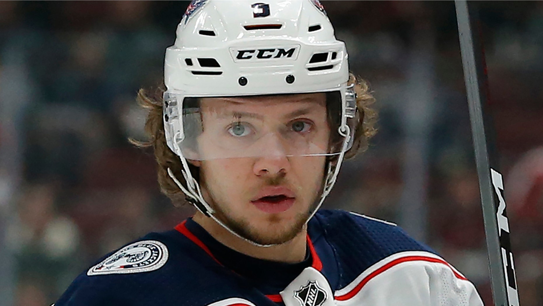 FILE - This Feb. 7, 2019, file photo shows Columbus Blue Jackets left wing Artemi Panarin (9) in the third period during an NHL hockey game against the Arizona Coyotes in Glendale, Ariz. The 27-year-old Panarin is regarded as the top player available in free agency. (AP Photo/Rick Scuteri, File)