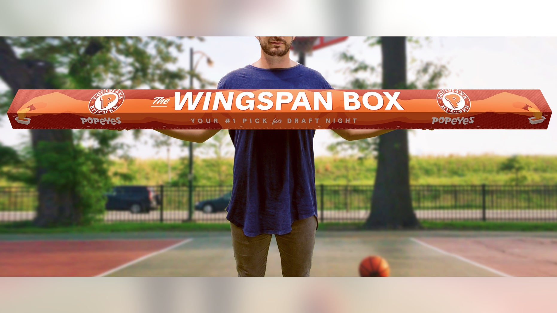 Inside, the massive meal comes with 77 boneless wings, 11 biscuits and 11 servings of fries, according to the press release.