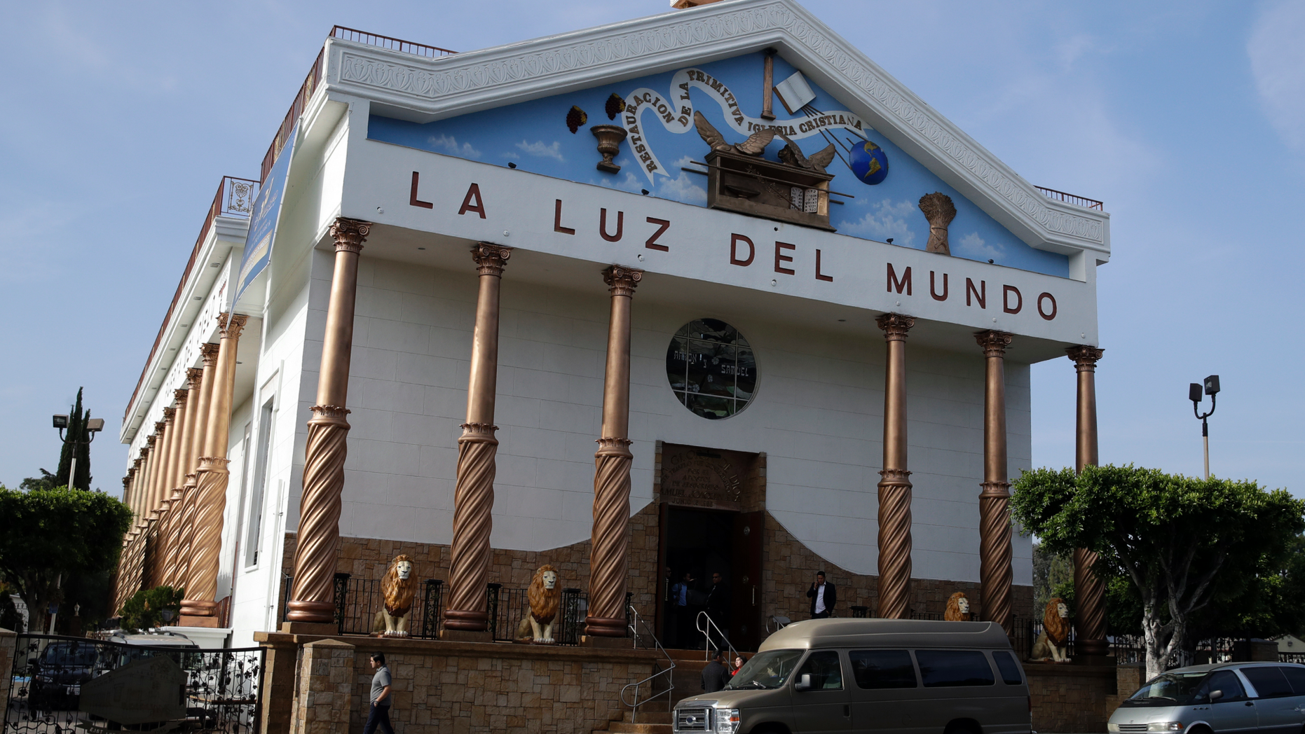 The exterior of a La Luz del Mundo church branch is seen Thursday, June 6, 2019, in Los Angeles. California's top prosecutor said Thursday that he believes there are more victims of child sex abuse than those listed in charges against the leader of Mexico-based megachurch La Luz del Mundo and several followers. (AP Photo/Marcio Jose Sanchez)