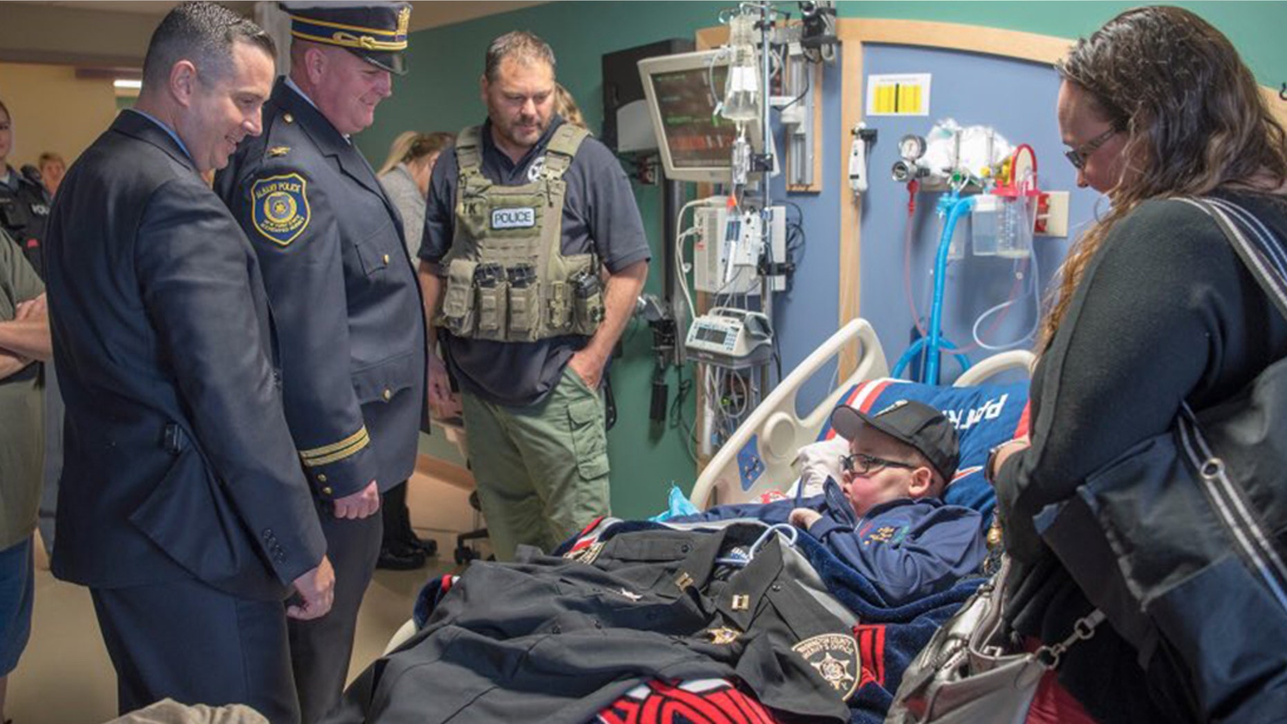 John Hoague-Rivette, an 11-year-old boy, has an aggressive form of brain cancer. (Albany Police Department)