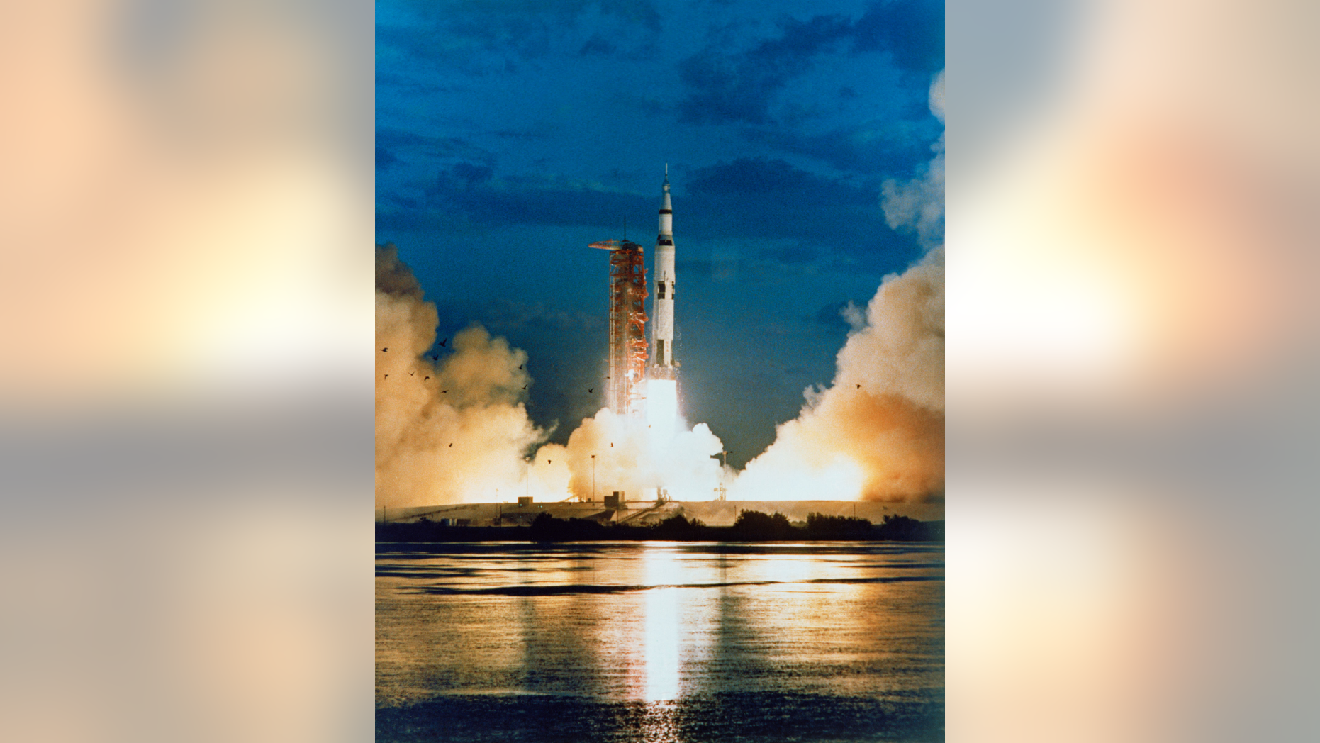 The Saturn V first launched on Nov. 8, 1967, carrying the uncrewed Apollo 4 mission.