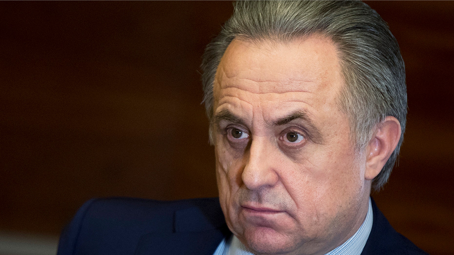 FILE - In this Friday, Feb. 2, 2018 file photo, Russian Deputy Prime Minister Vitaly Mutko speaks during an interview with the Associated Press in Moscow, Russia. Mutko, who was Russia's Sports Minister during the doping-tainted Winter Olympics in Sochi, has won an appeal against his lifetime ban from the games. (AP Photo/Pavel Golovkin, File)