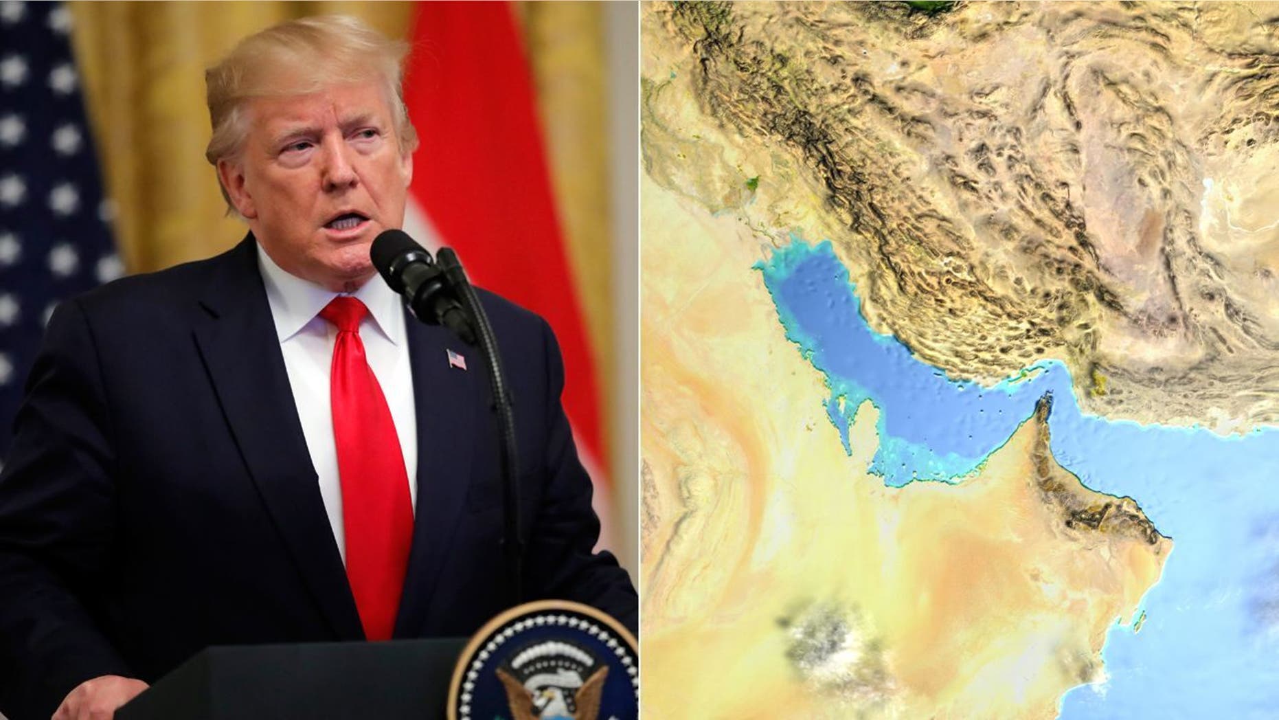 Westlake Legal Group TrumpIran071919 Iran denies US shot down Iranian drone; Ilhan Omar's anti-Israel resolution sparks outrage fox-news/columns/fox-news-first fox news fnc/us fnc article 9c22061c-5219-5f6f-a17b-dd3ae44791f4